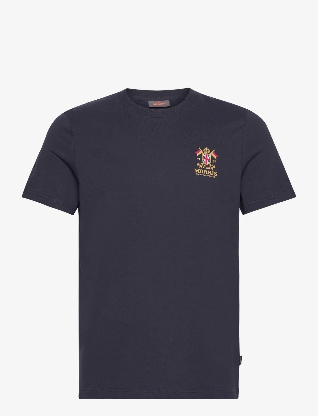 Morris - Crew Tee - kortærmede t-shirts - old blue - 0