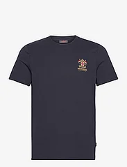 Morris - Crew Tee - kortærmede t-shirts - old blue - 0