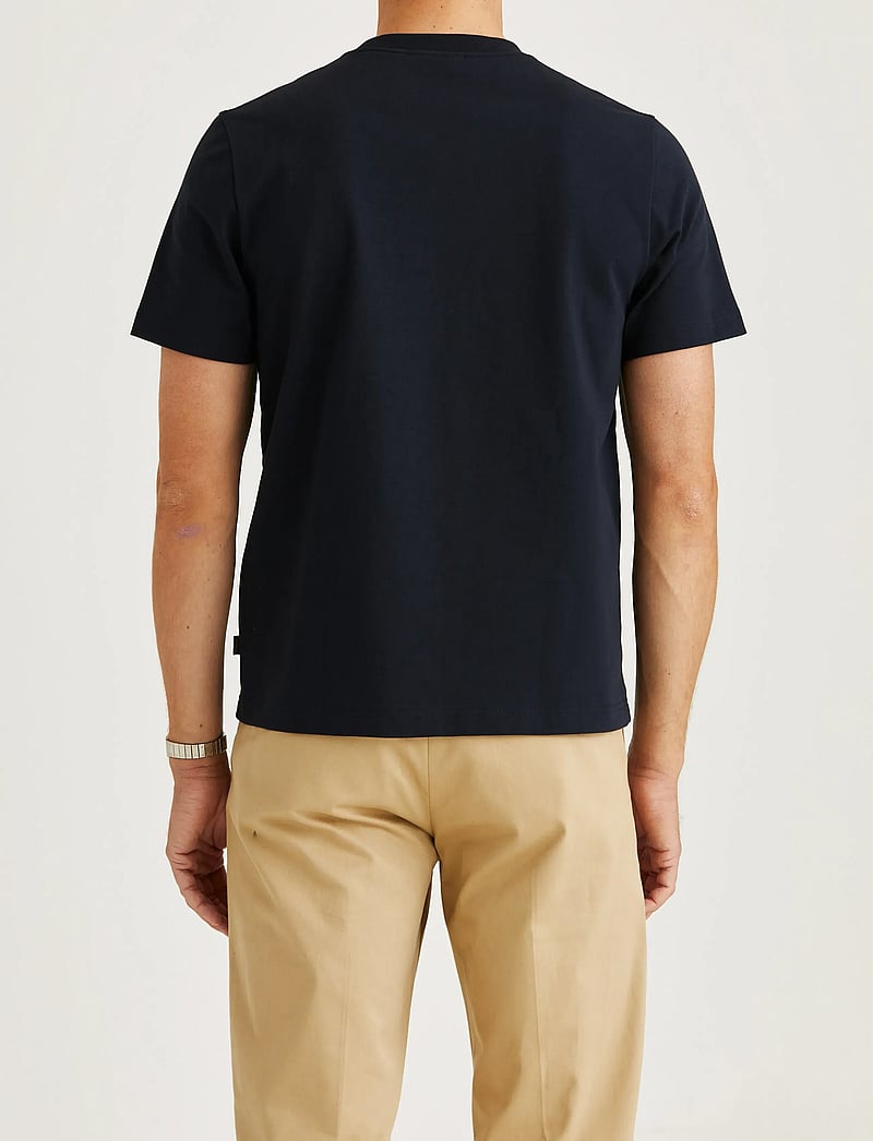 Morris - Blake Tee - kortærmede t-shirts - old blue - 4