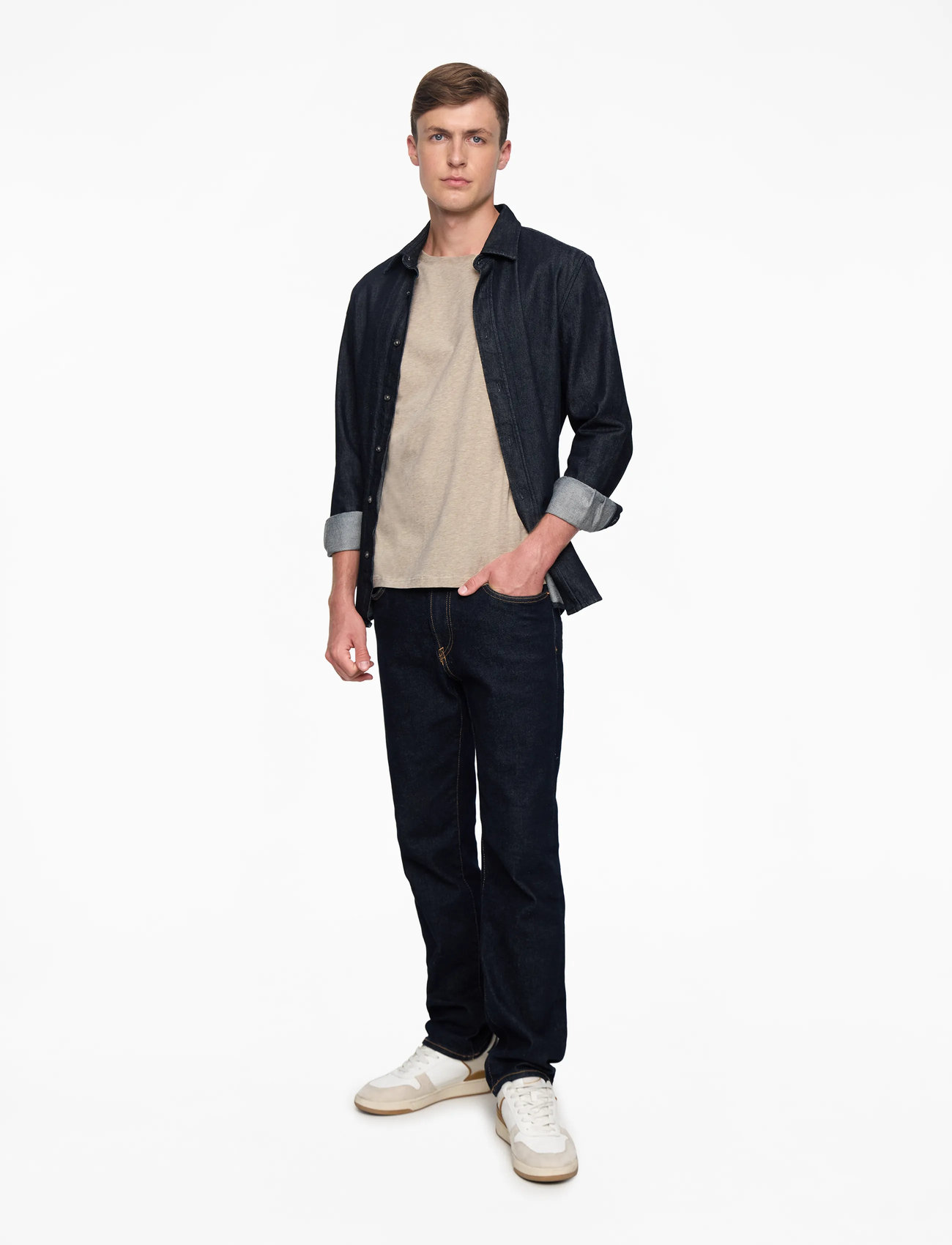 Morris - James Tee - efterårstøj - khaki - 1