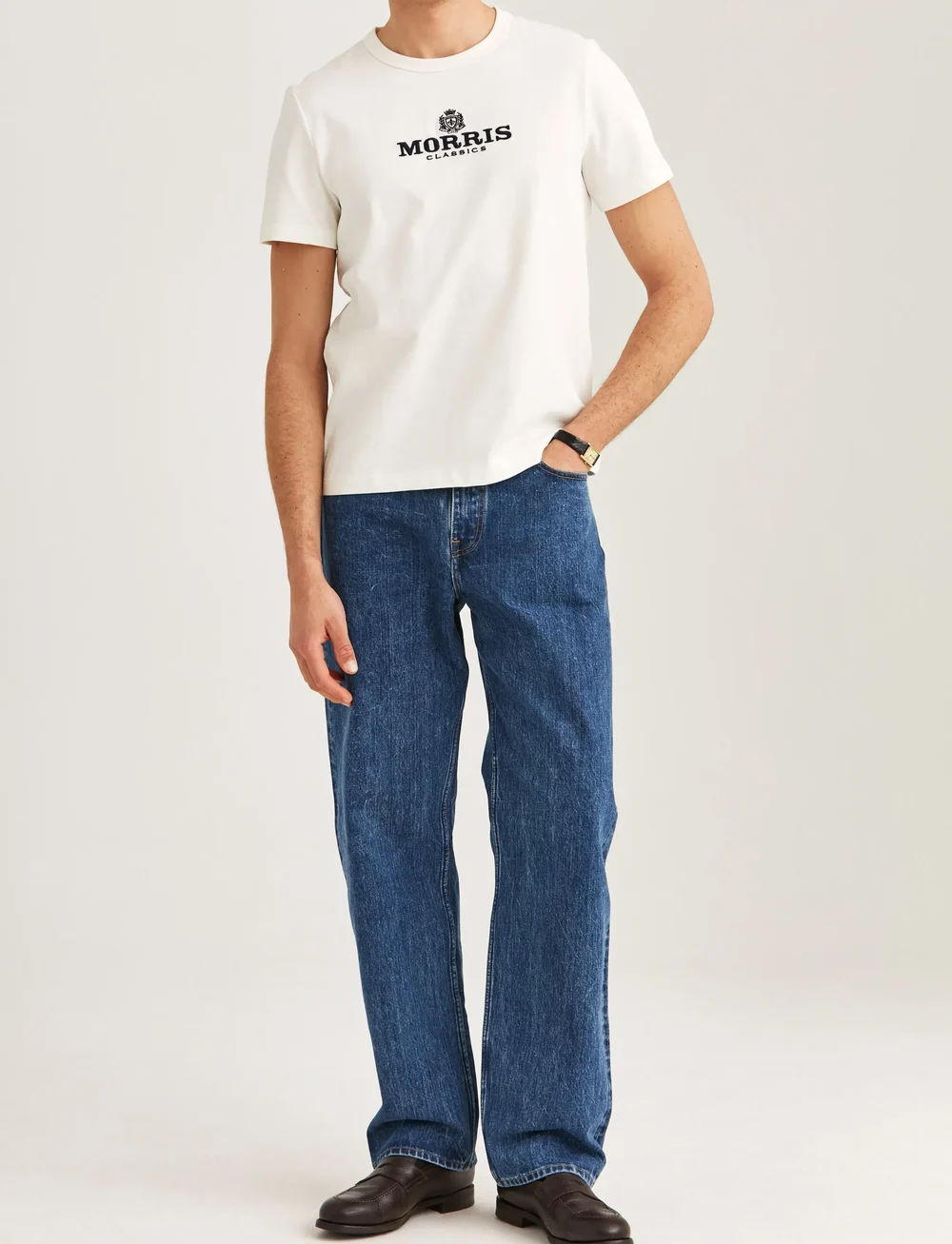 Morris - Brian Tee - kortærmede t-shirts - off white - 3