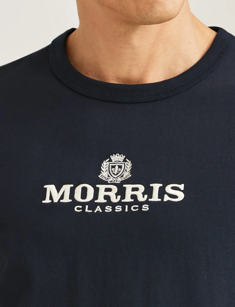 Morris - Brian Tee - kortærmede t-shirts - old blue - 5
