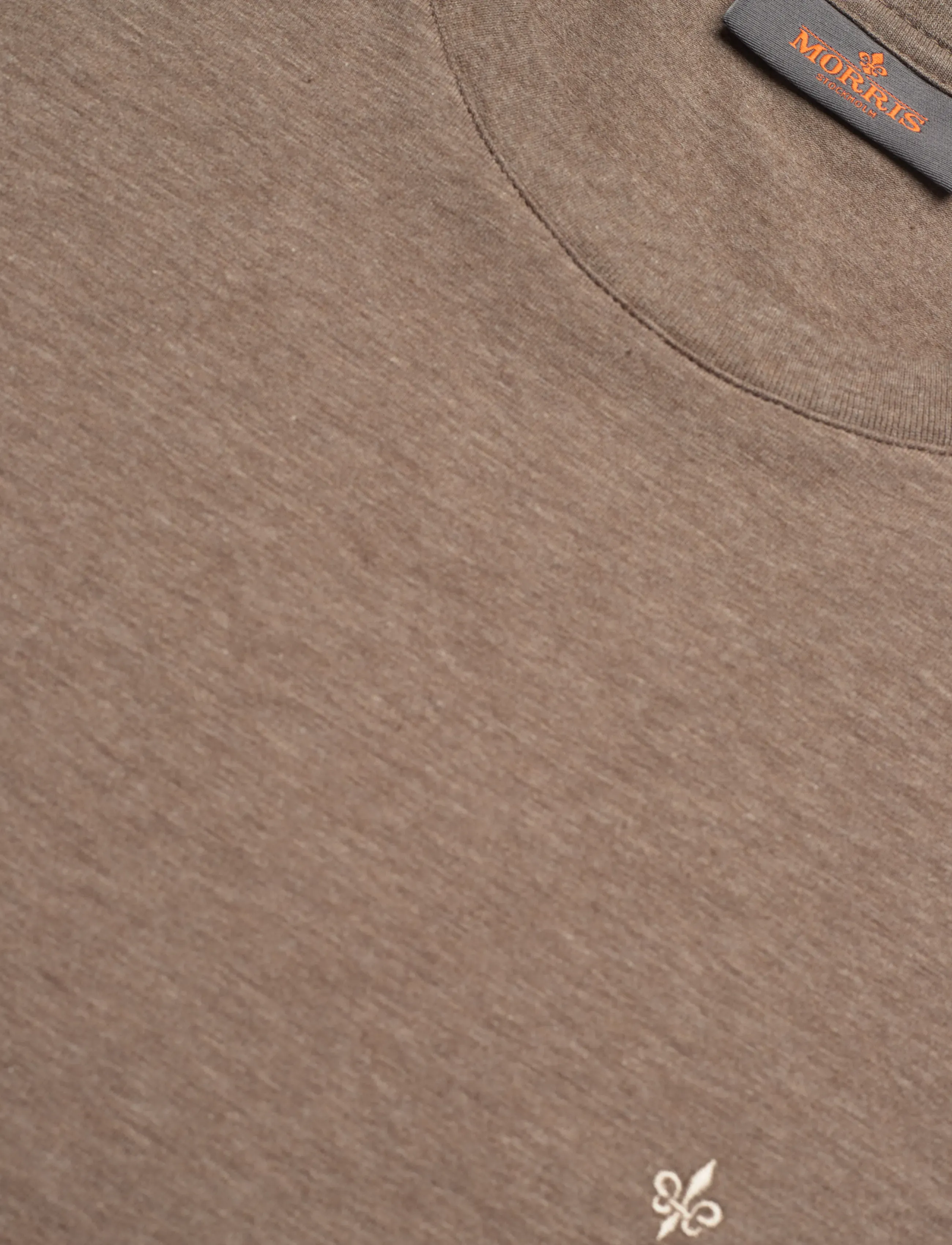 Morris - James Tee - kurzärmelige t-shirts - brown - 5