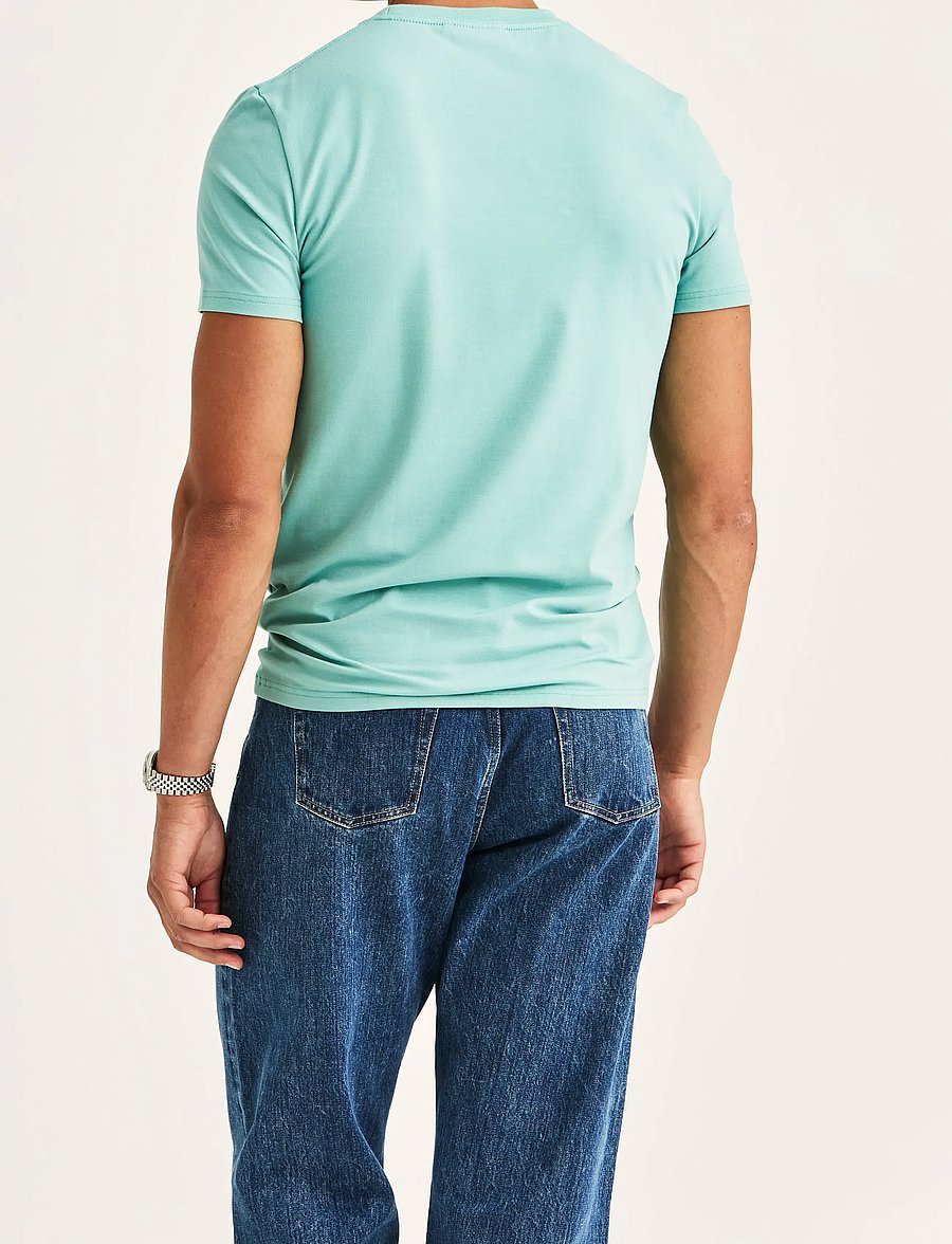 Morris - James Tee - kortärmade t-shirts - green - 4
