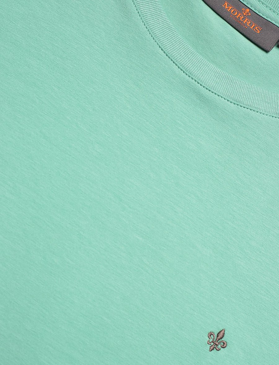 Morris - James Tee - kortärmade t-shirts - green - 5