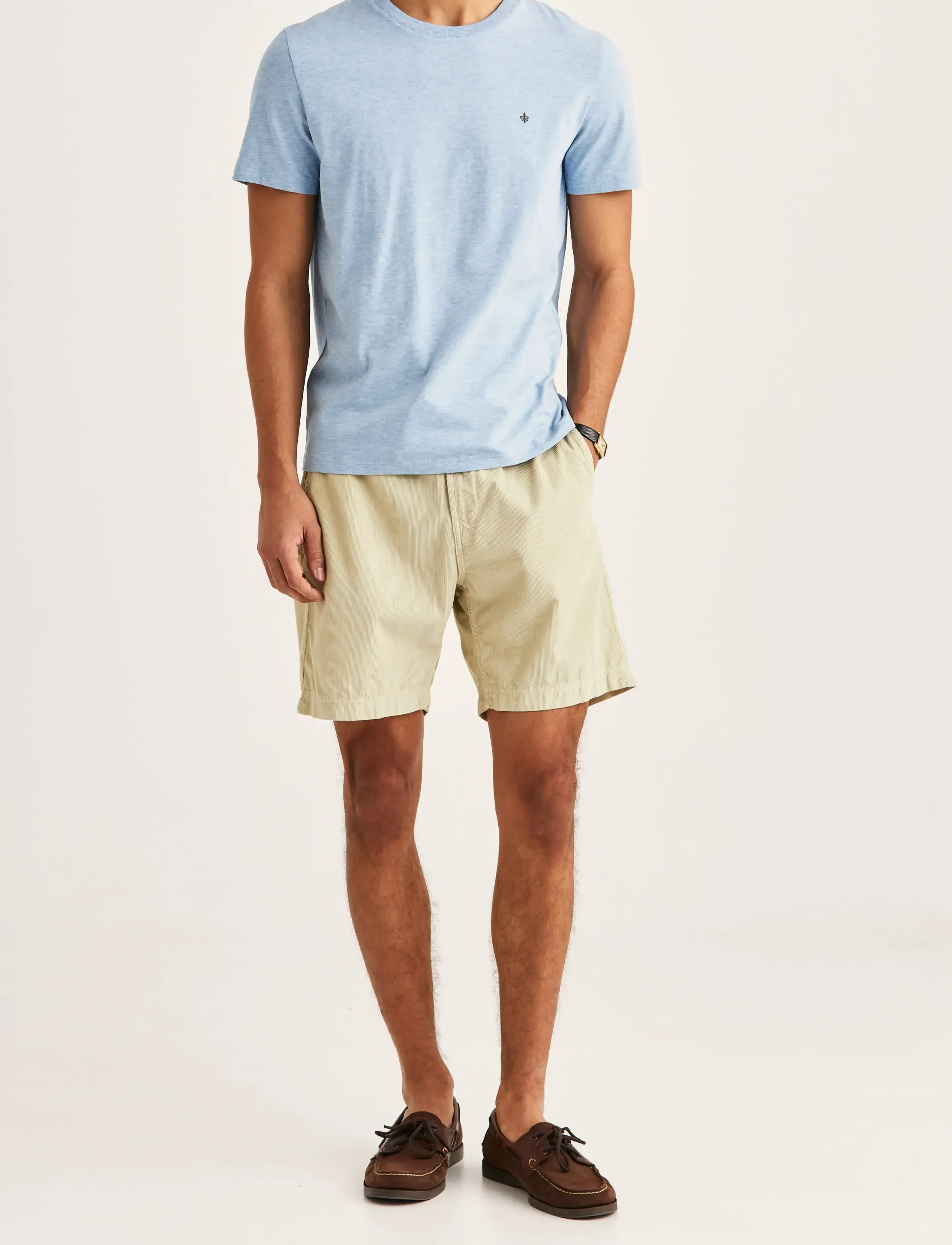 Morris - James Tee - kurzärmelige t-shirts - light blue - 3