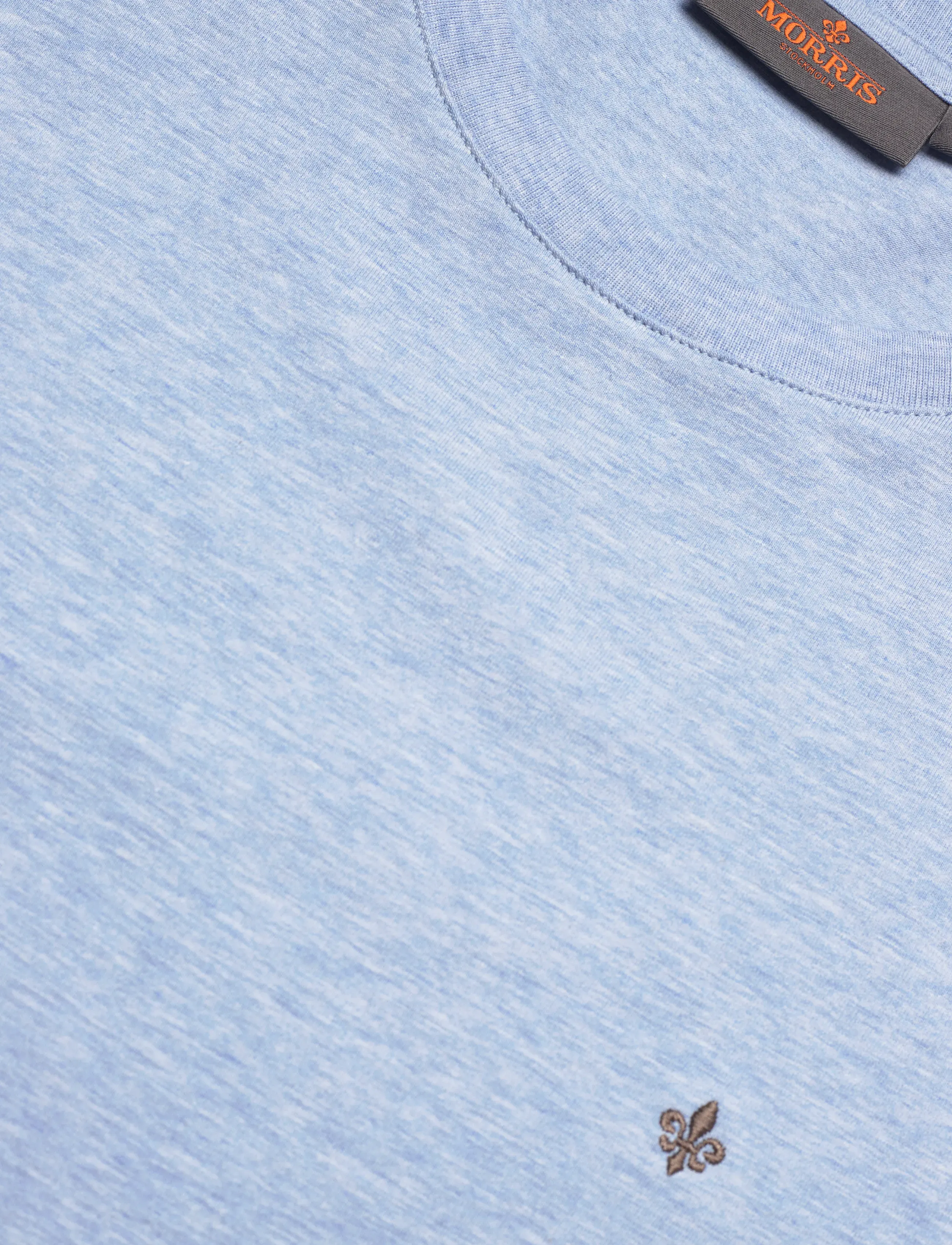 Morris - James Tee - kurzärmelige t-shirts - light blue - 5
