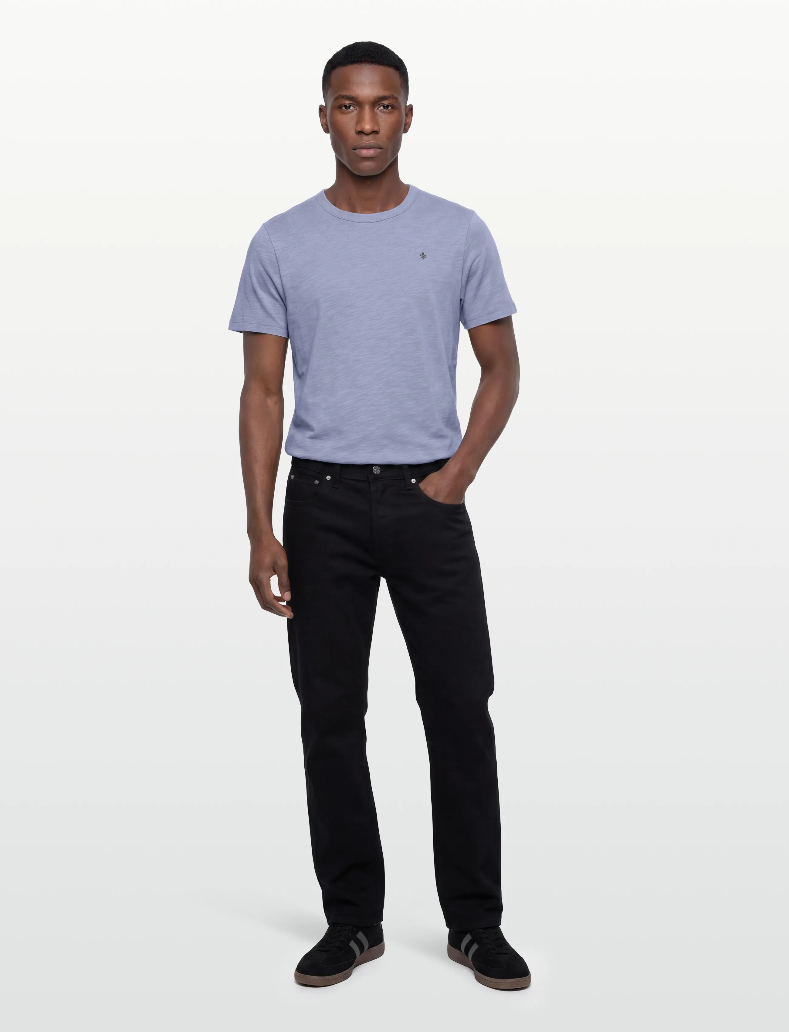 Morris Watson Slub Tee - Erbjudanden - BLUE / blue