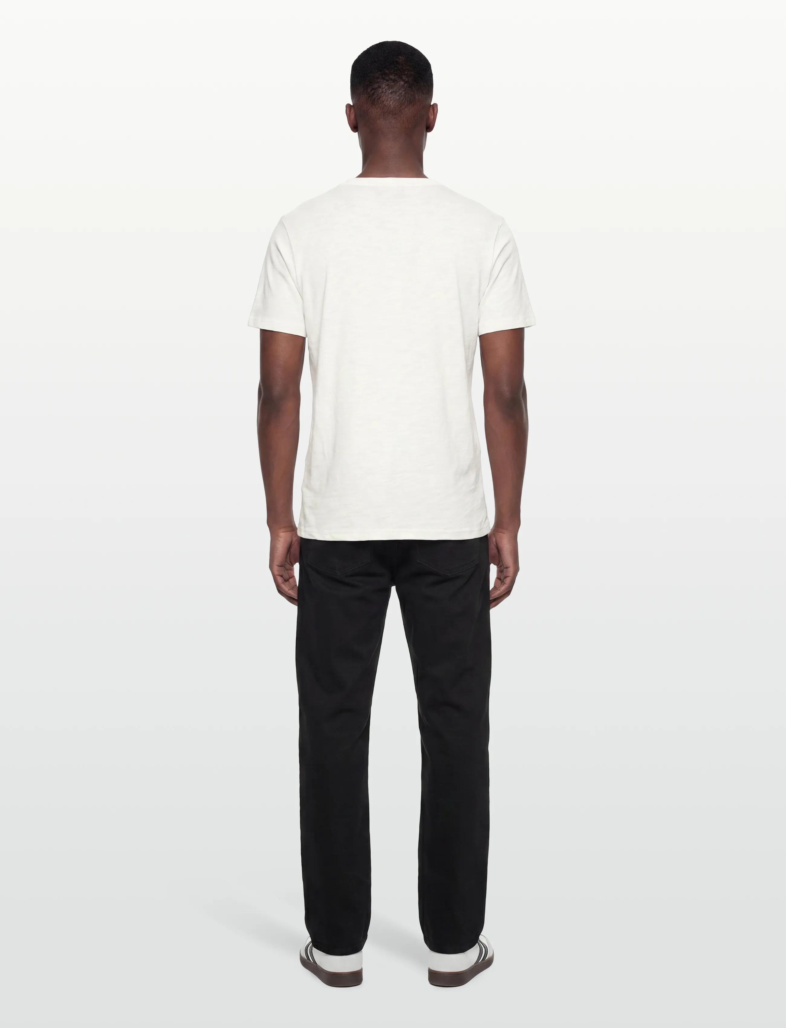 Morris - Watson Slub Tee - kortærmede t-shirts - off white - 4