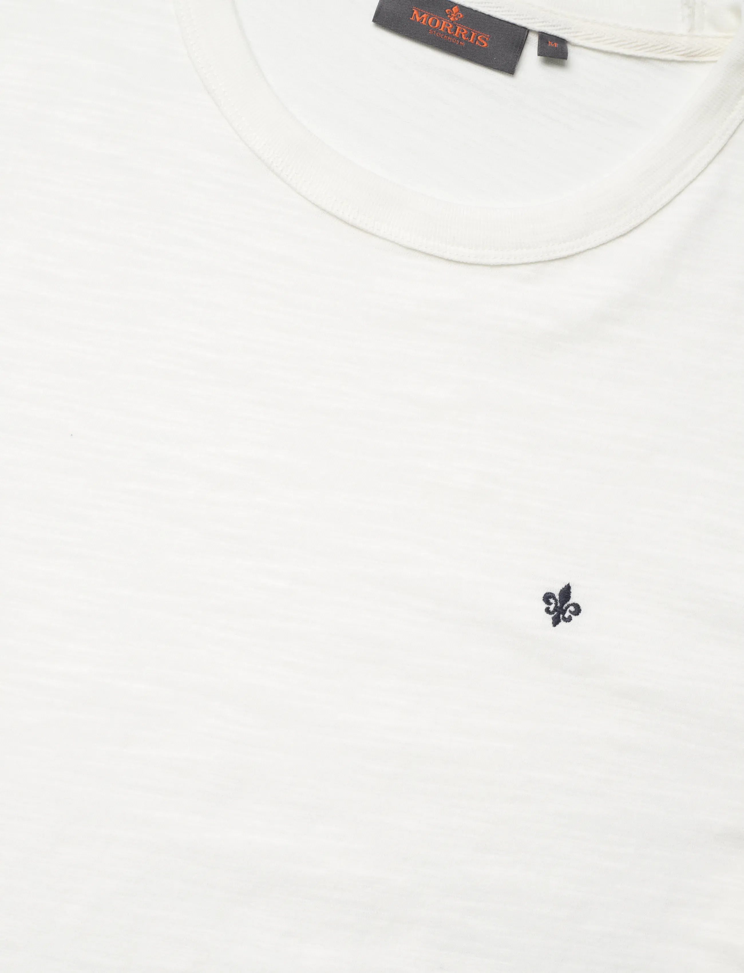 Morris - Watson Slub Tee - kortærmede t-shirts - off white - 5