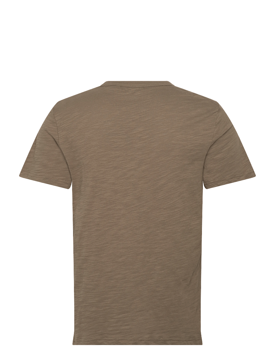 Morris - Watson Slub Tee - short-sleeved t-shirts - olive - 2