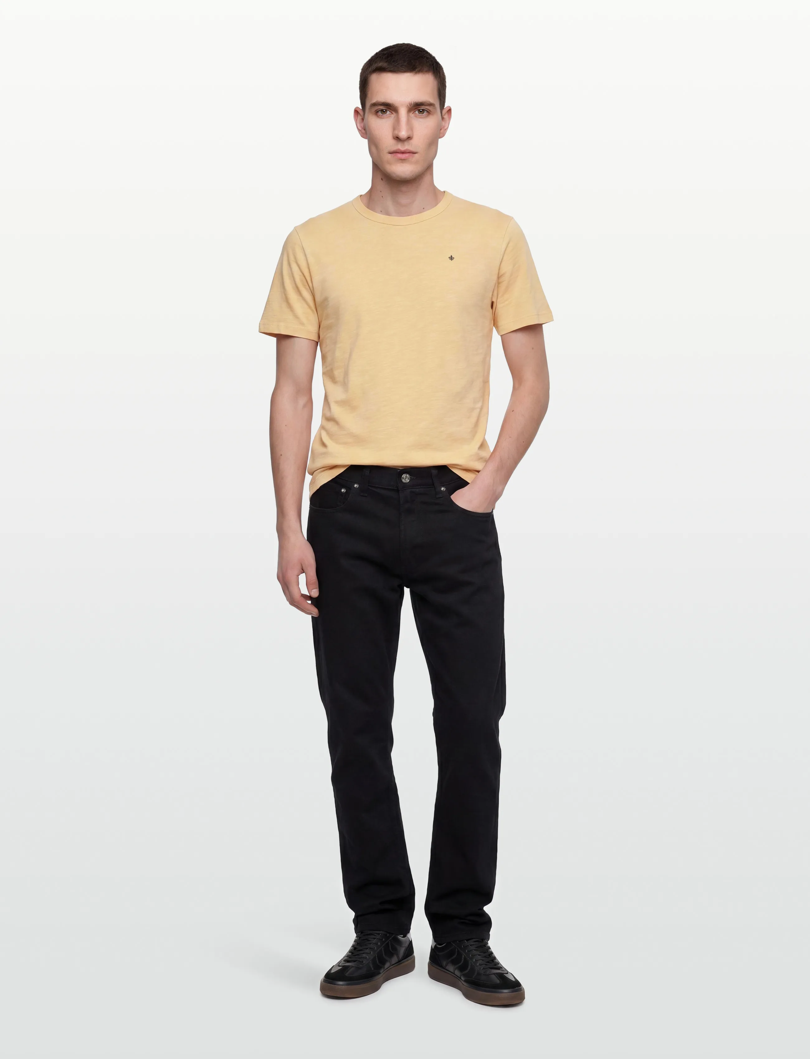 Morris Watson Slub Tee, XXL, T-shirts, Orange - Short-sleeved, Männerswear