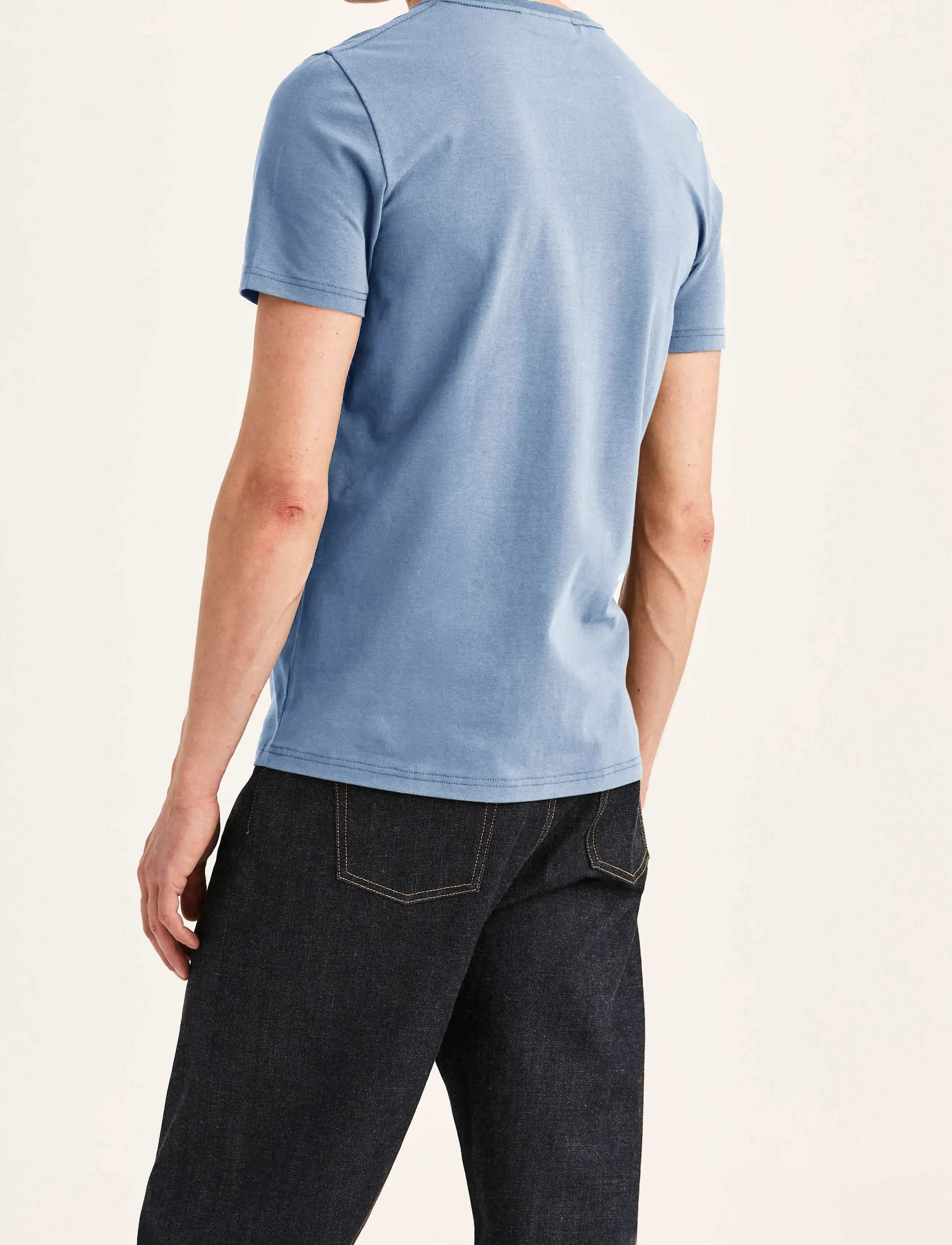 Morris - James Tee - short-sleeved t-shirts - blue - 4
