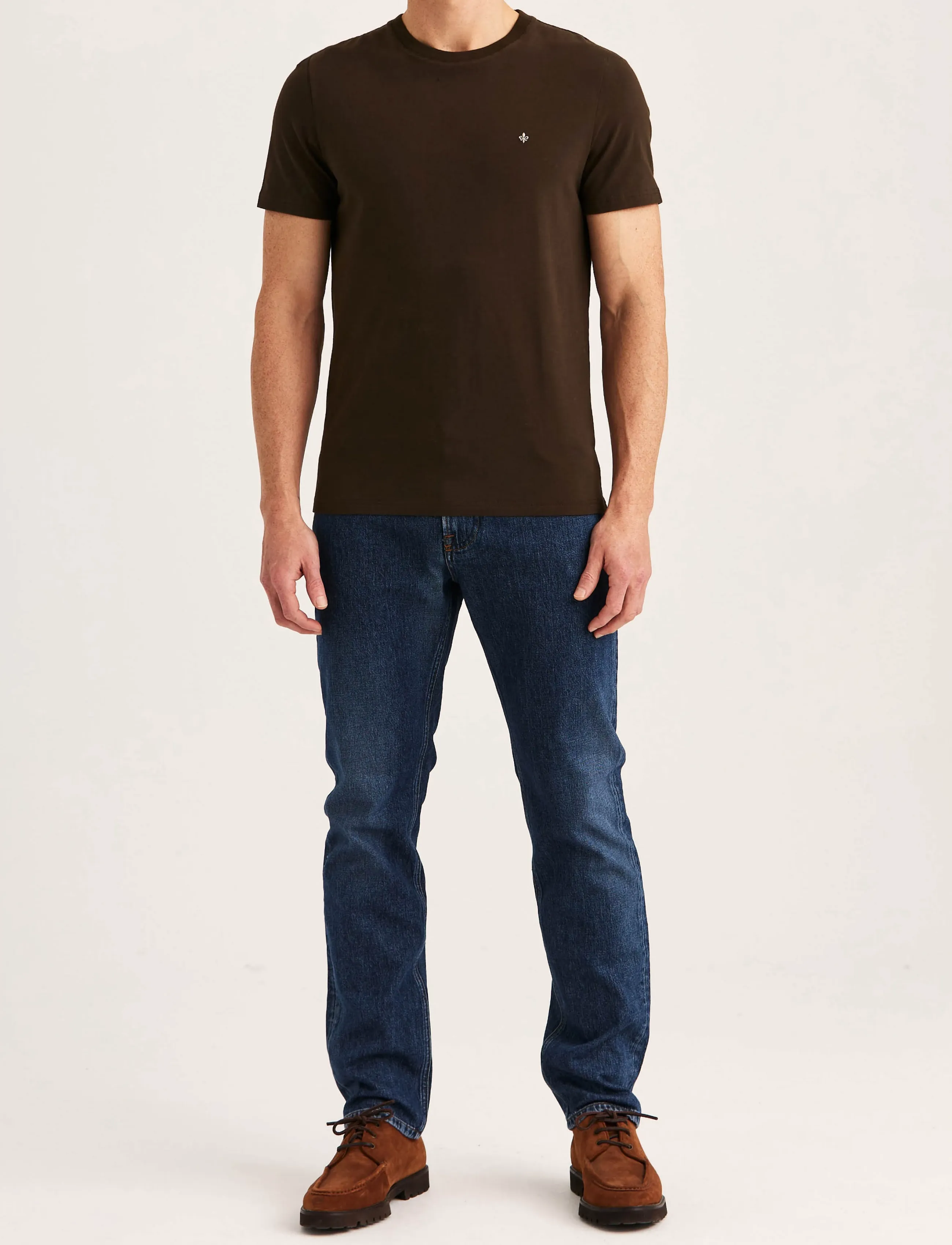 Morris - James Tee - short-sleeved t-shirts - dark brown - 3