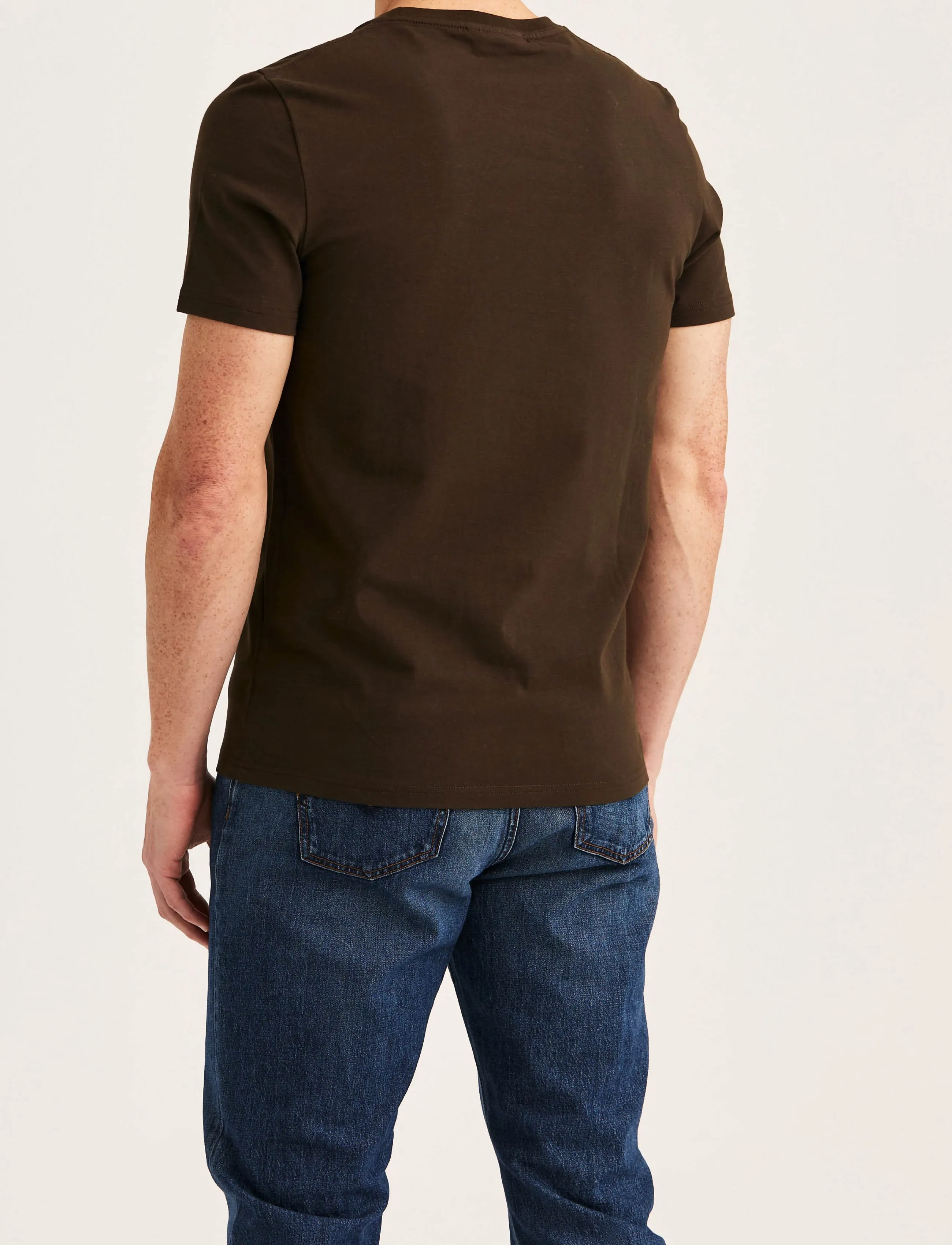 Morris - James Tee - short-sleeved t-shirts - dark brown - 4