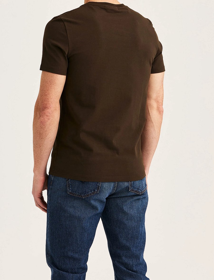 Morris - James Tee - short-sleeved t-shirts - dark brown - 4