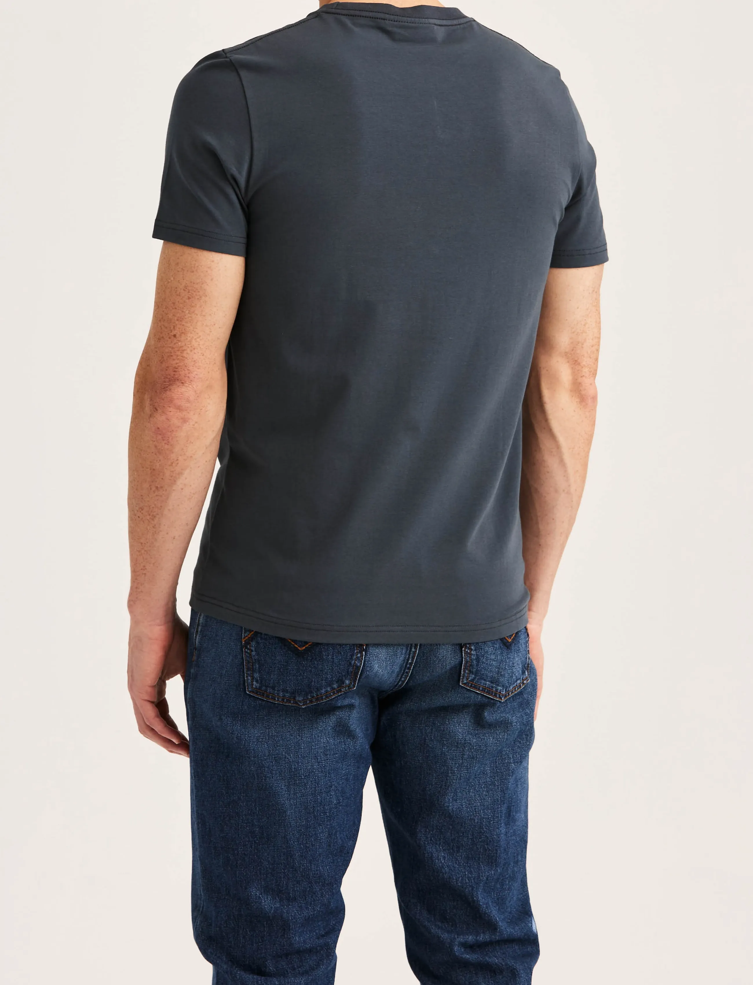 Morris - James Tee - short-sleeved t-shirts - grey - 4
