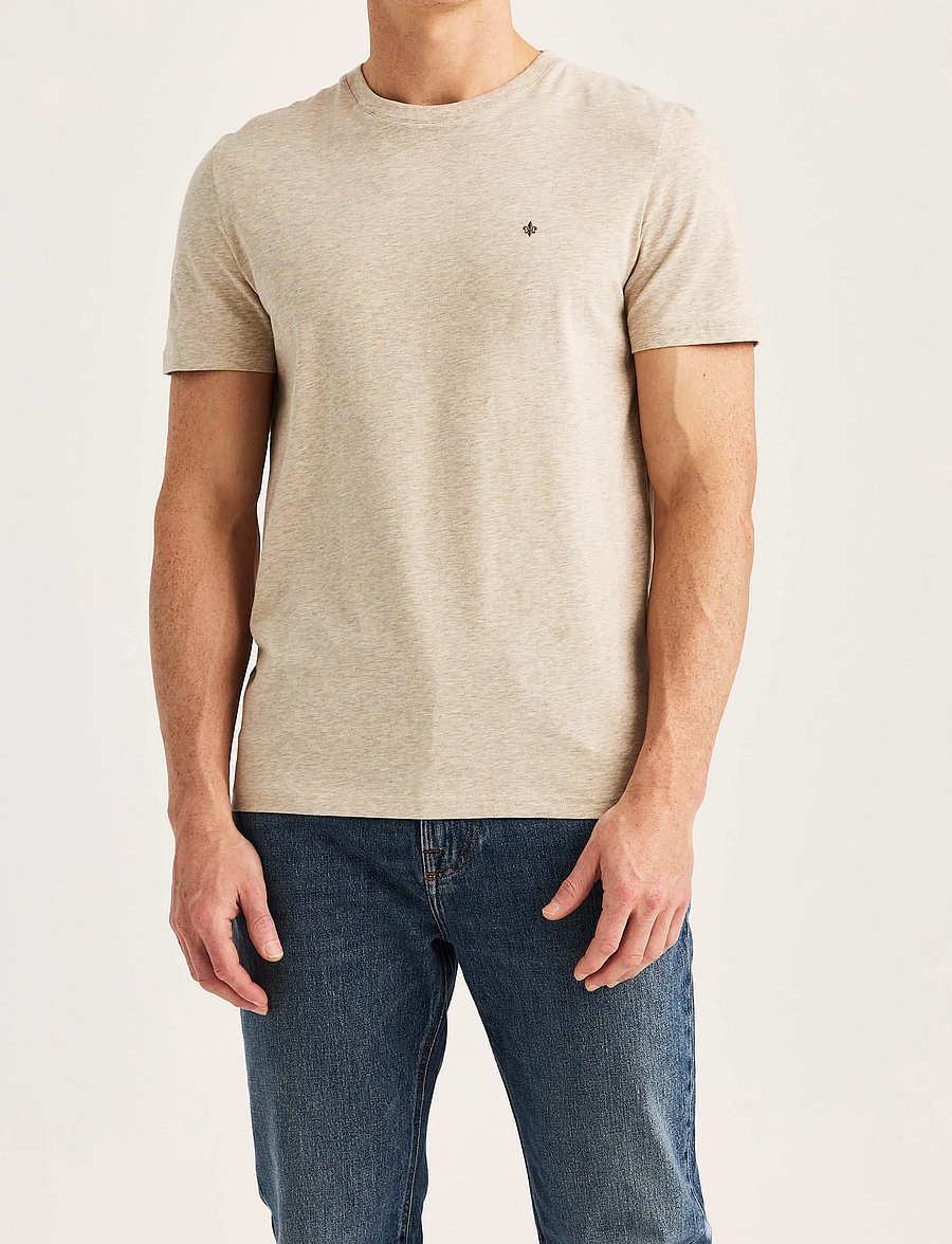 Morris - James Tee - kortärmade t-shirts - khaki - 0