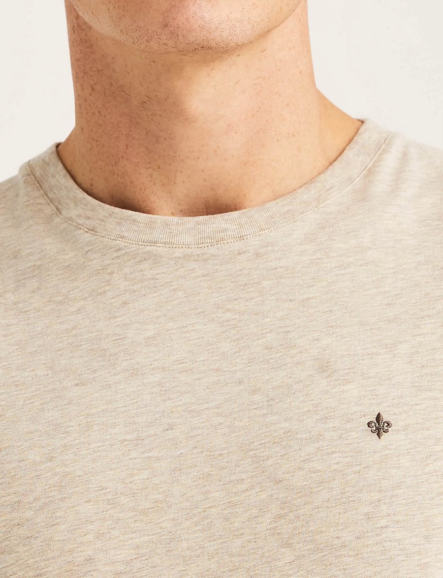 Morris - James Tee - kortärmade t-shirts - khaki - 5