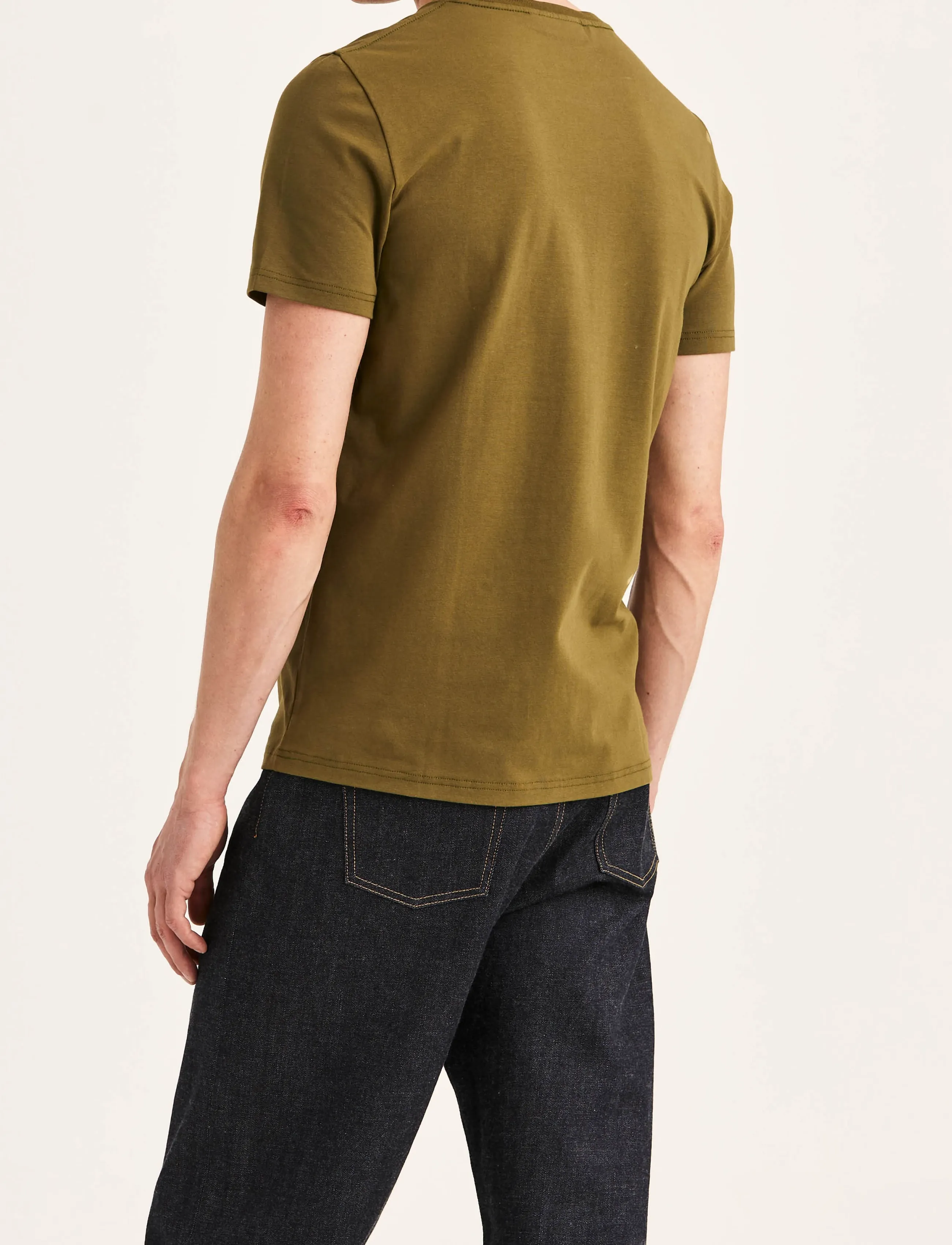 Morris - James Tee - short-sleeved t-shirts - olive - 4
