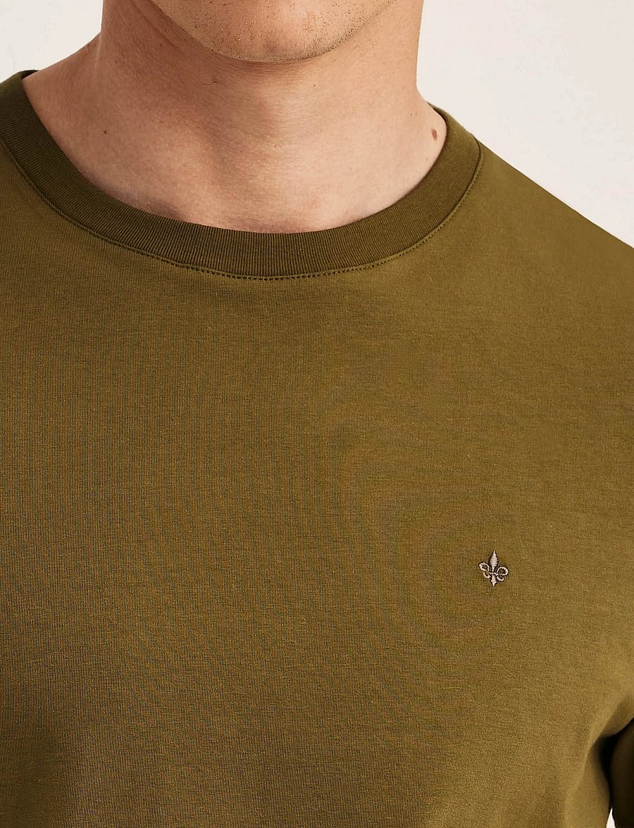 Morris - James Tee - short-sleeved t-shirts - olive - 5