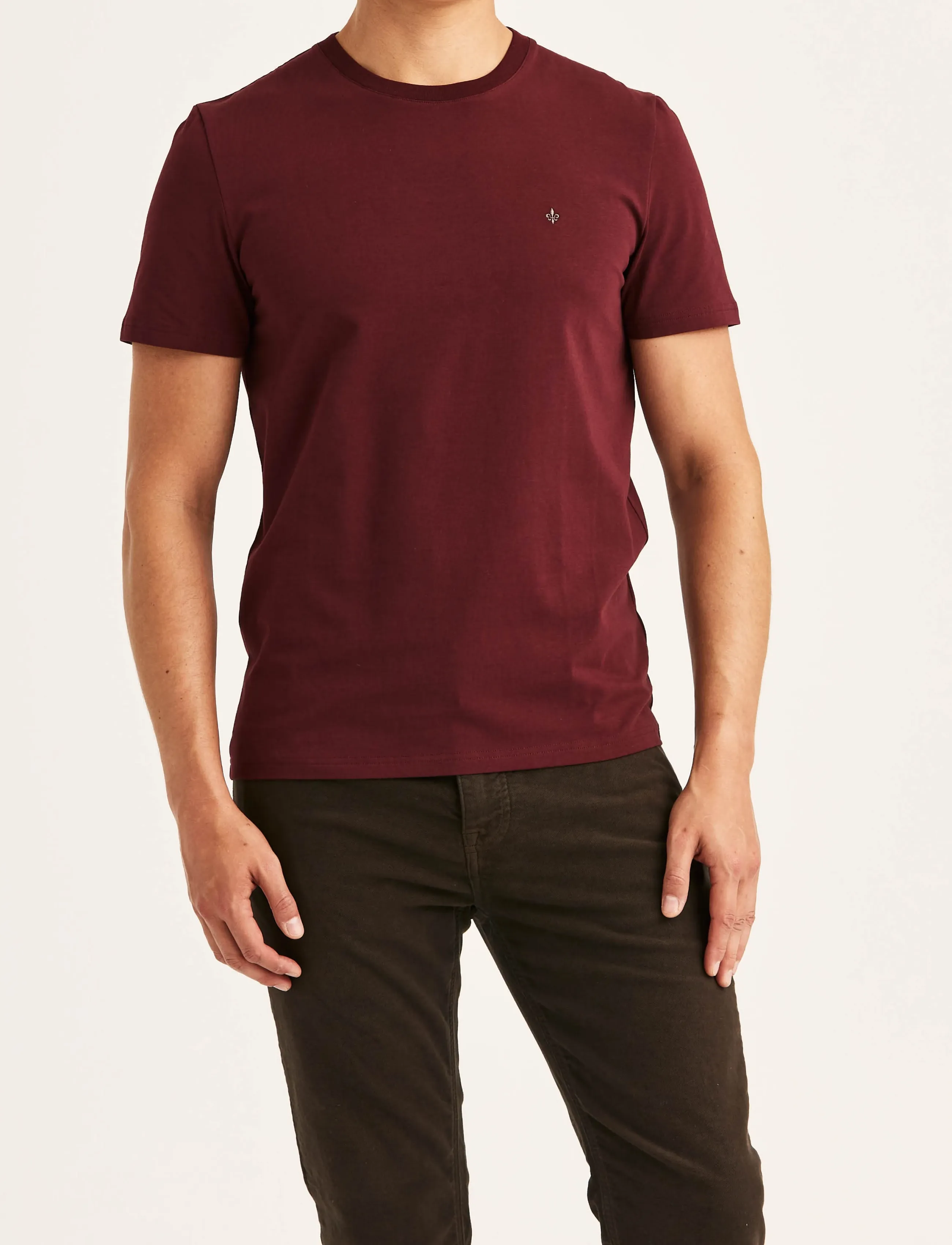 Morris James Tee - Morris Stockholm - WINE RED / burgundy