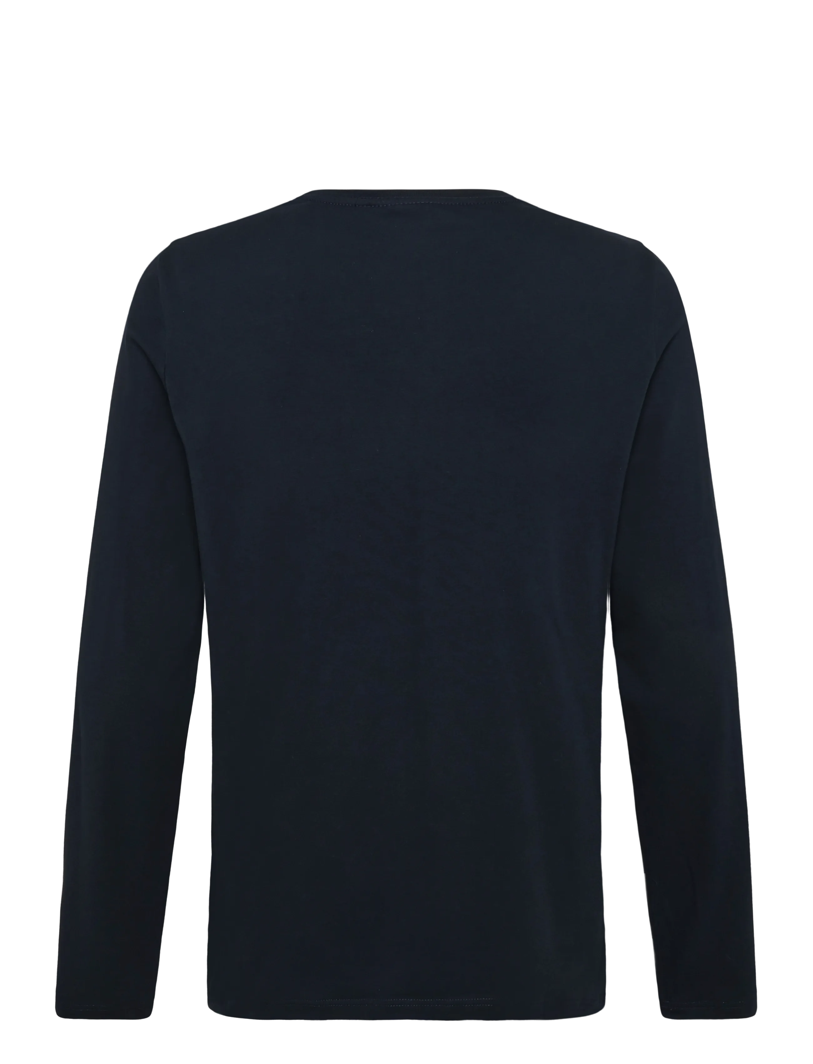 Morris - James Stretch LS Crew Neck T-Shirt - long-sleeved t-shirts - old blue - 2