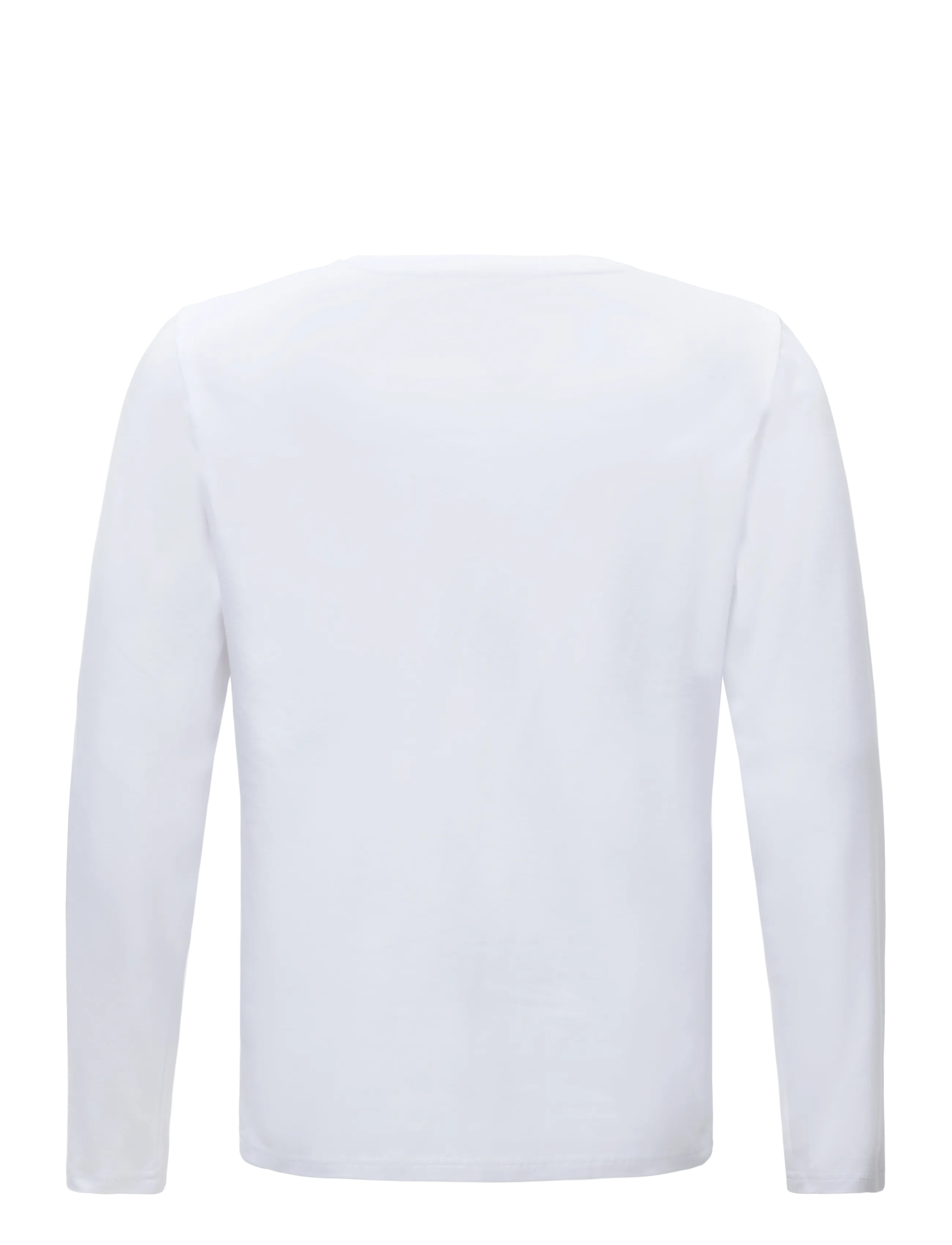 Morris - James Stretch LS Crew Neck T-Shirt - white - 2