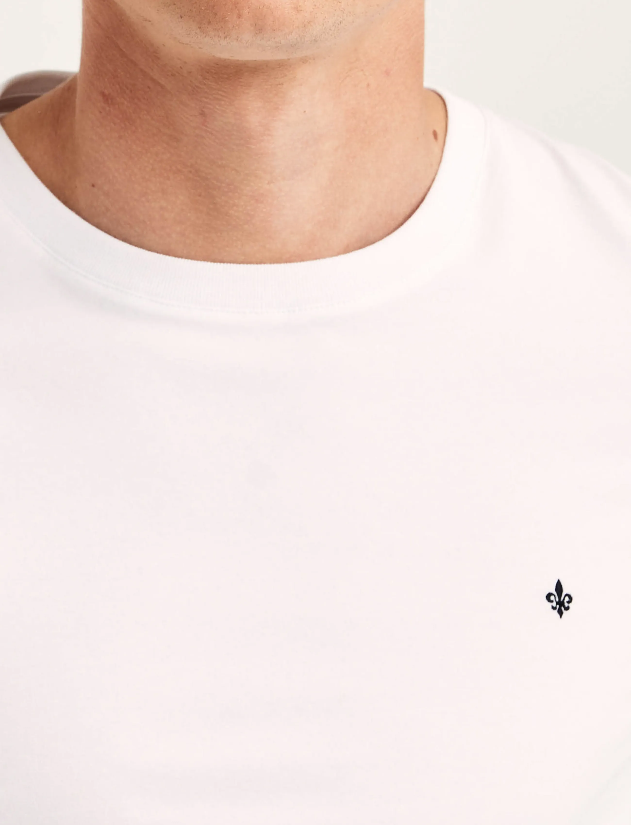 Morris - James Stretch LS Crew Neck T-Shirt - white - 5