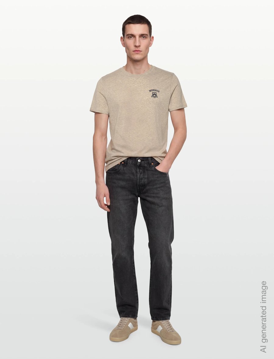 Morris - Morris Jersey Tee - lühikeste varrukatega t-särgid - khaki - 0