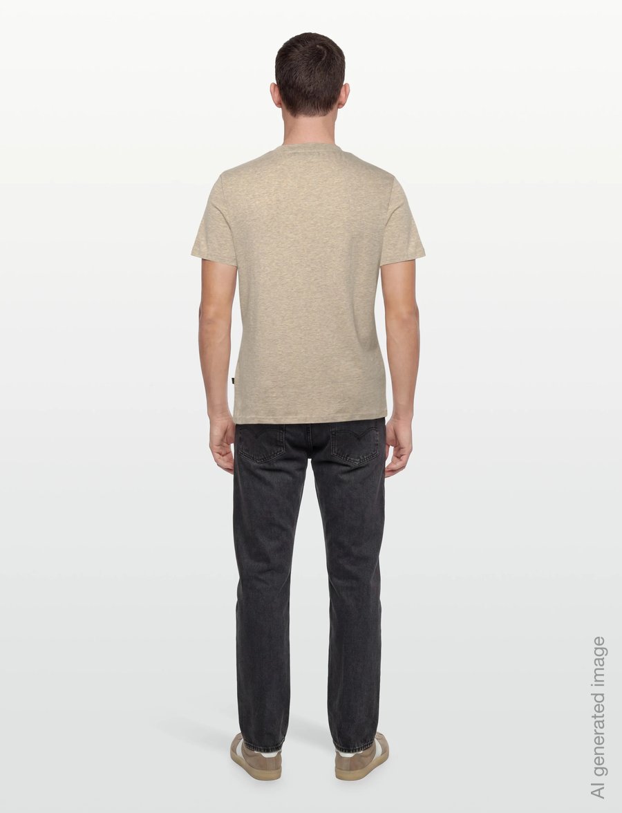 Morris - Morris Jersey Tee - lühikeste varrukatega t-särgid - khaki - 4