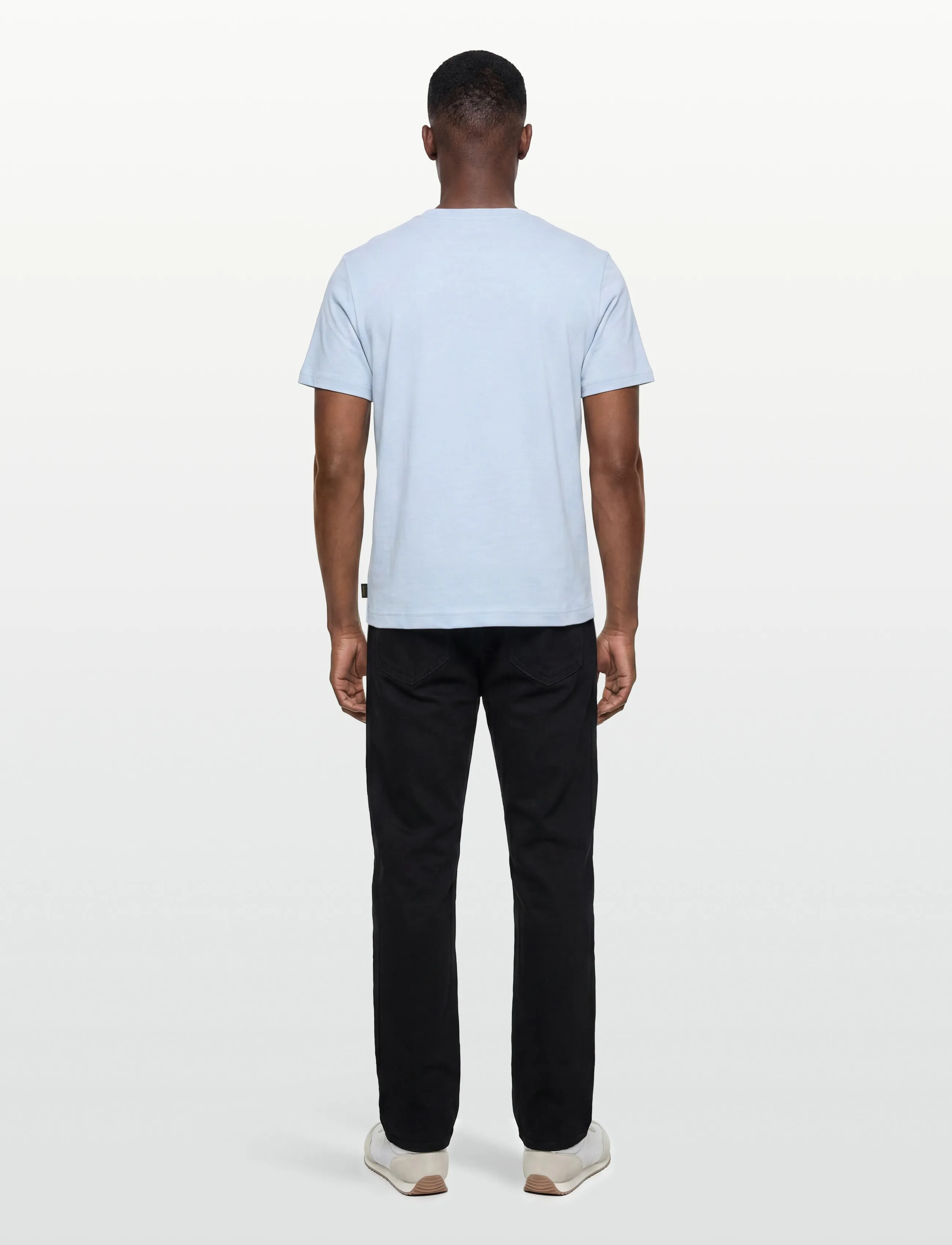 Morris - Morris Jersey Tee - kortärmade t-shirts - light blue - 4