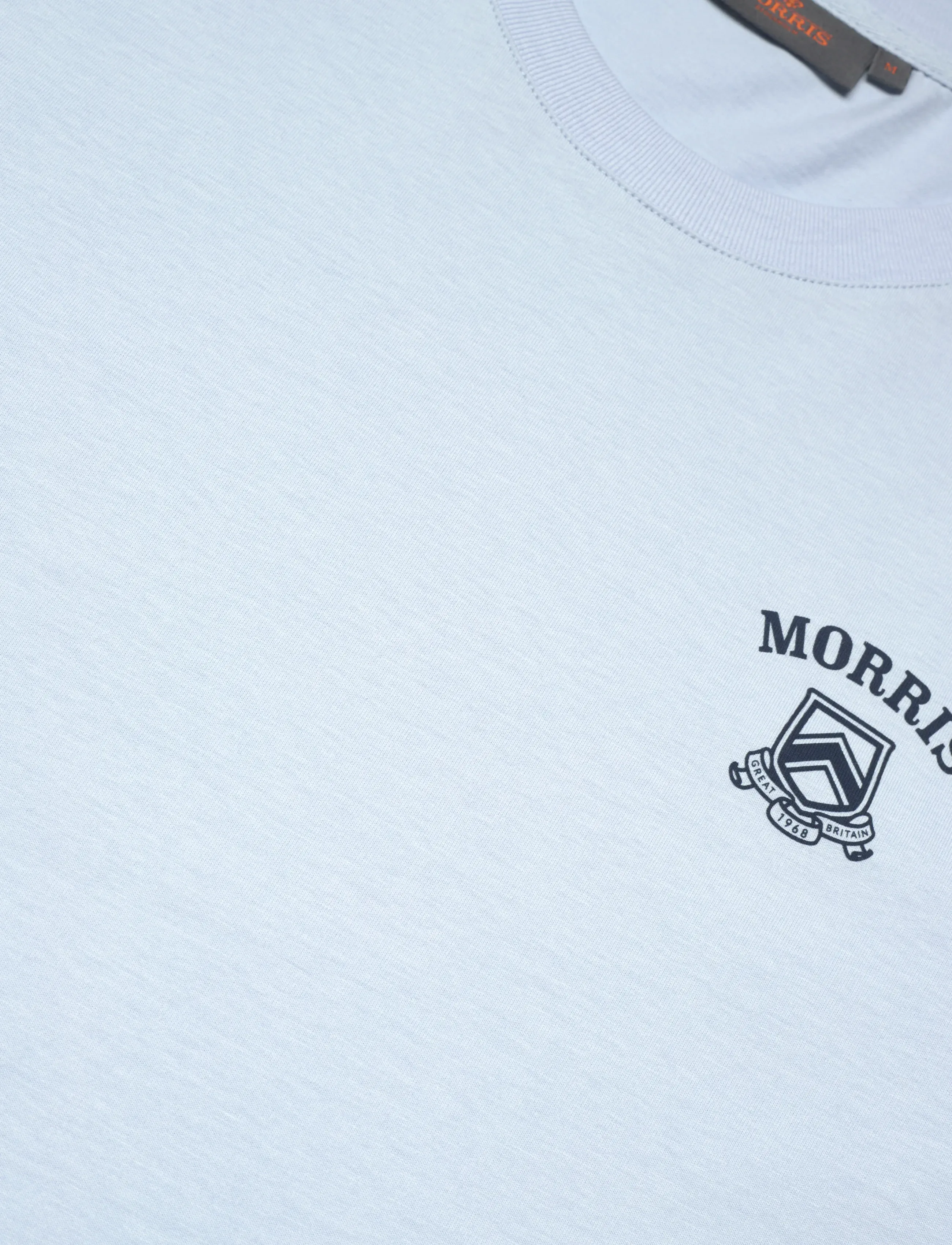 Morris - Morris Jersey Tee - kortärmade t-shirts - light blue - 5
