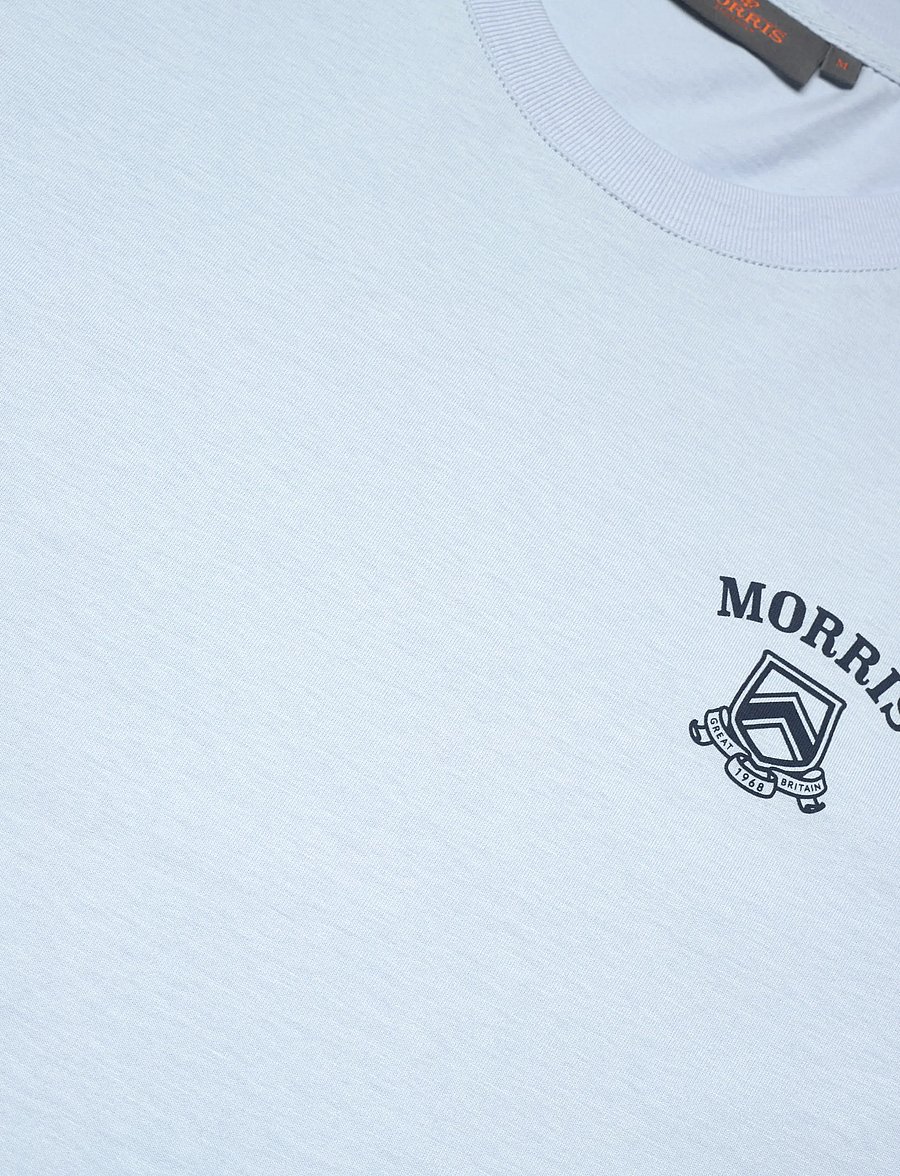 Morris - Morris Jersey Tee - short-sleeved t-shirts - light blue - 5