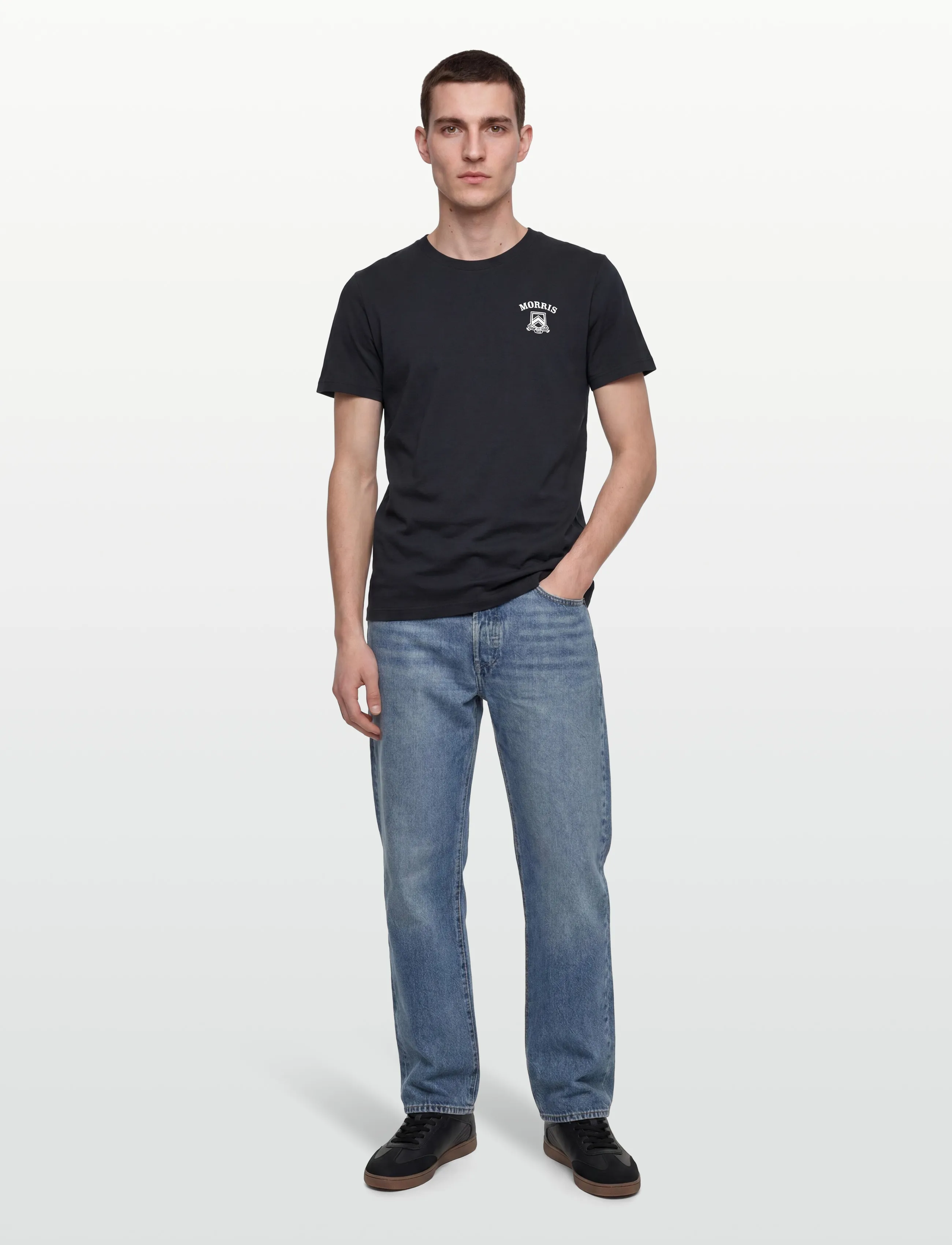Morris Morris Jersey Tee, XS, Navy, T-Shirts > Kortærmede, Herre