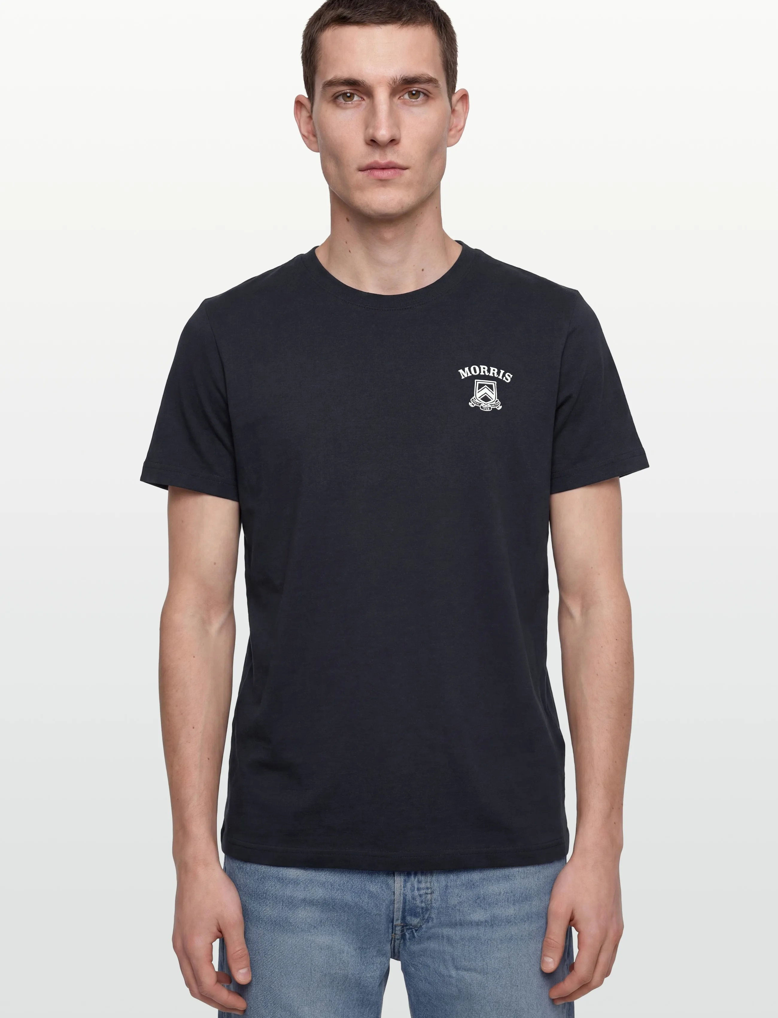 Morris - Morris Jersey Tee - short-sleeved t-shirts - old blue - 3