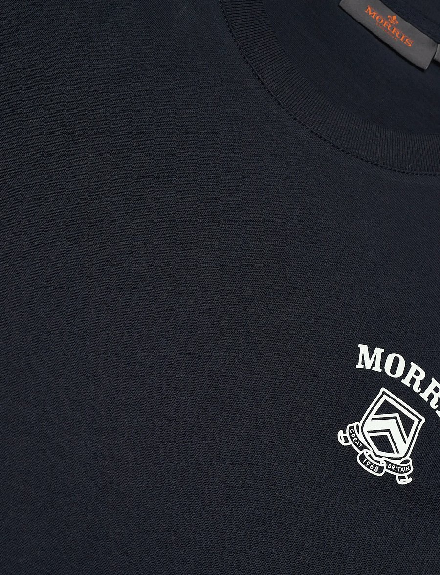 Morris - Morris Jersey Tee - kurzärmelige t-shirts - old blue - 5