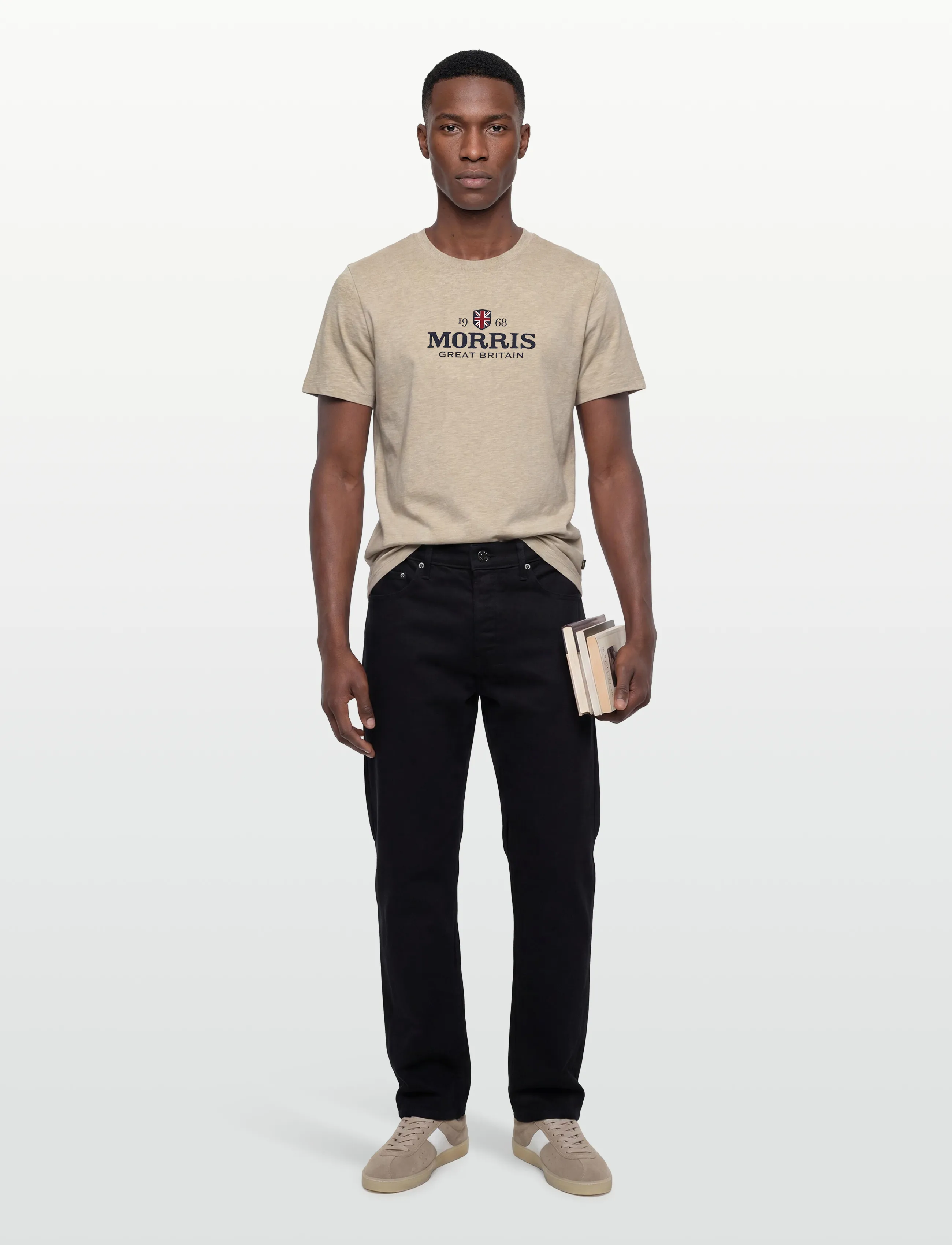 Morris Britain Jersey Tee - Nach Stil kaufen - KHAKI / beige