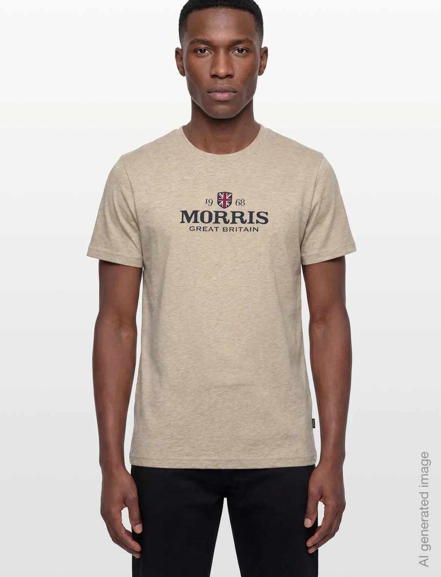 Morris - Britain Jersey Tee - kortärmade t-shirts - khaki - 3