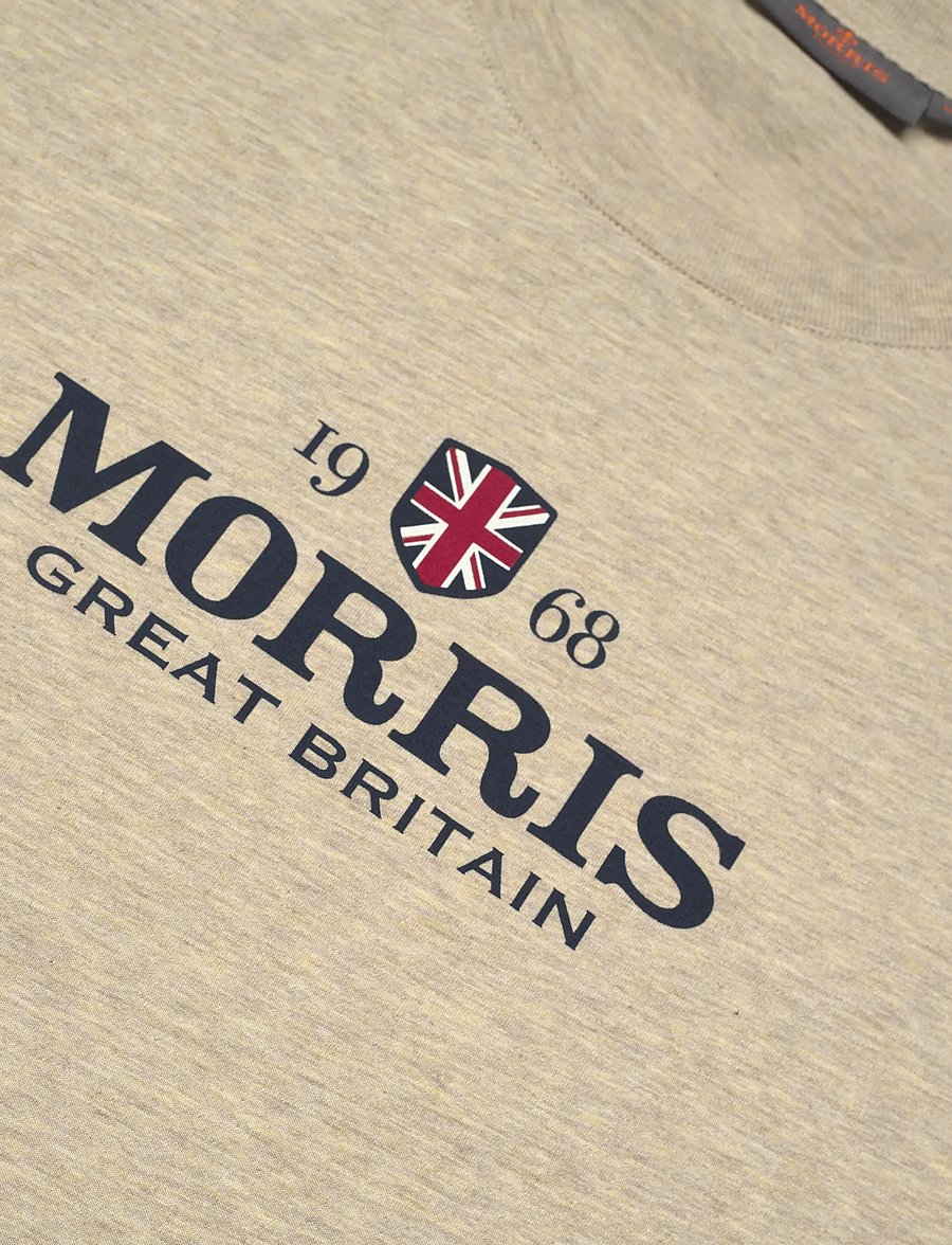 Morris - Britain Jersey Tee - kortärmade t-shirts - khaki - 5
