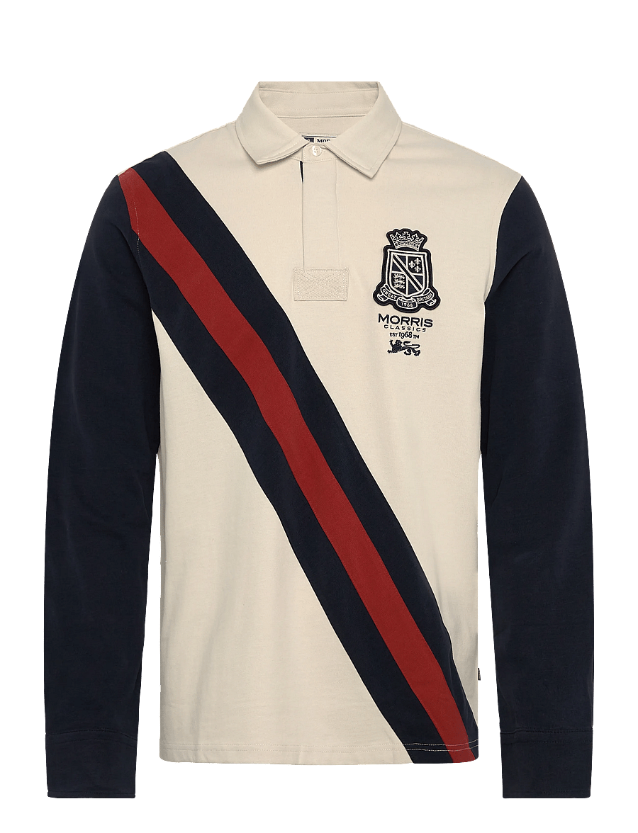 Morris - Edward Rugger - langærmede poloer - off white - 1