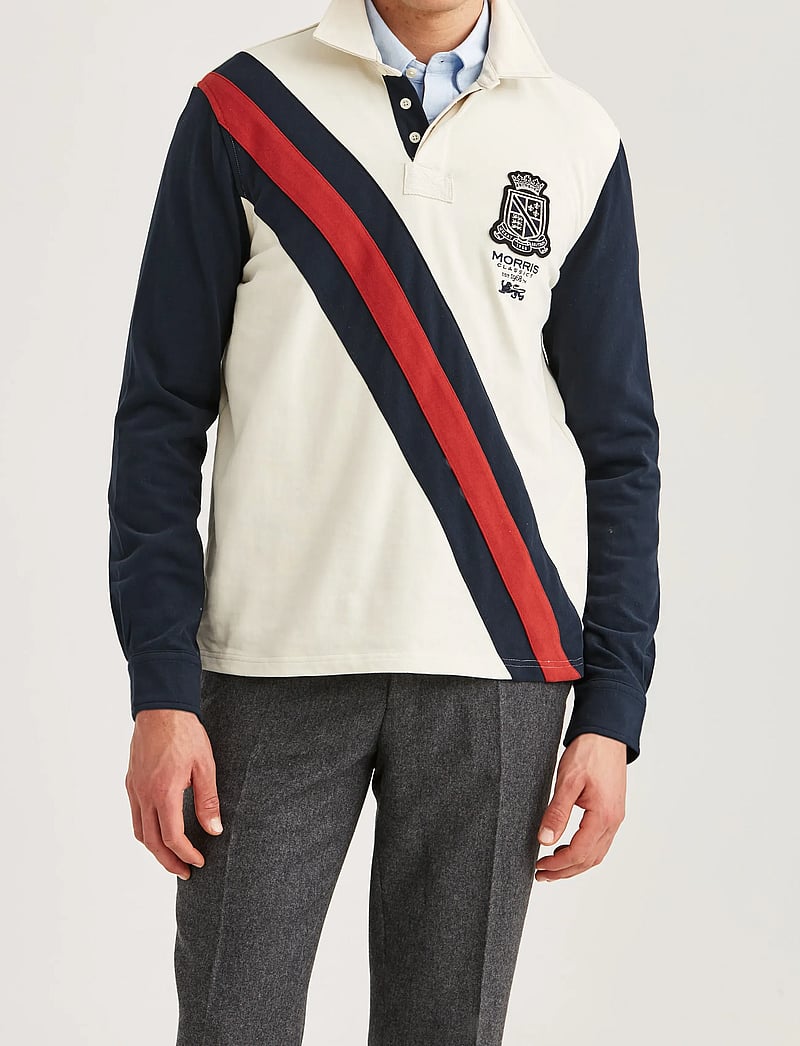 Morris - Edward Rugger - långärmade pikéer - off white - 0