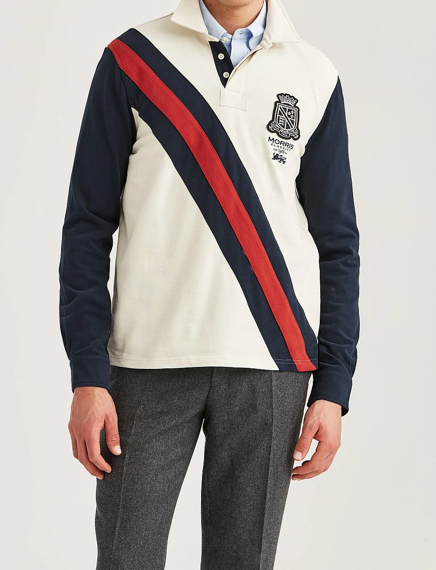 Morris - Edward Rugger - langærmede poloer - off white - 0
