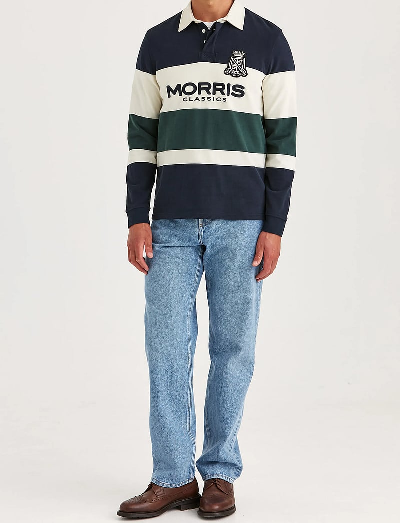 Morris - Edward Rugger - langärmelig - old blue - 3