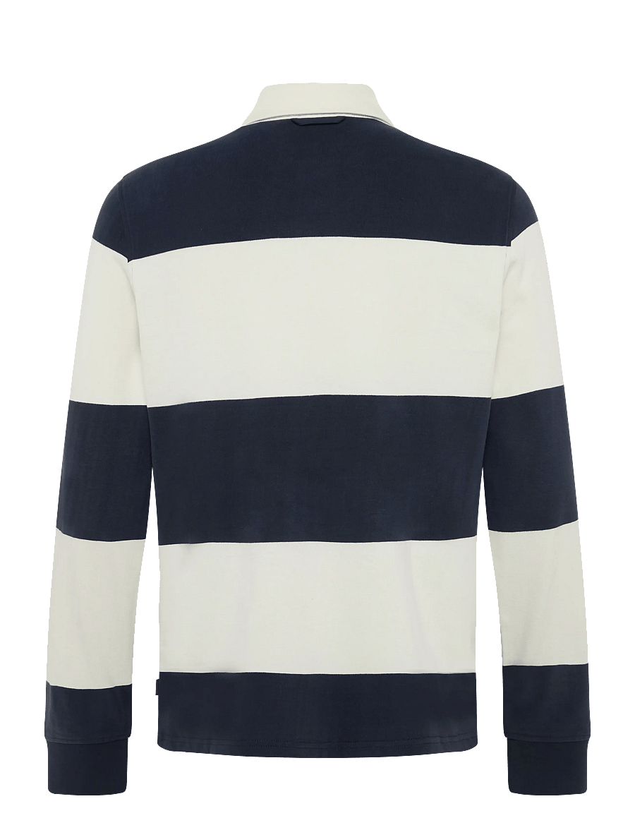 Morris - Graham Rugger - långärmade stickade pikétröjor - navy - 2