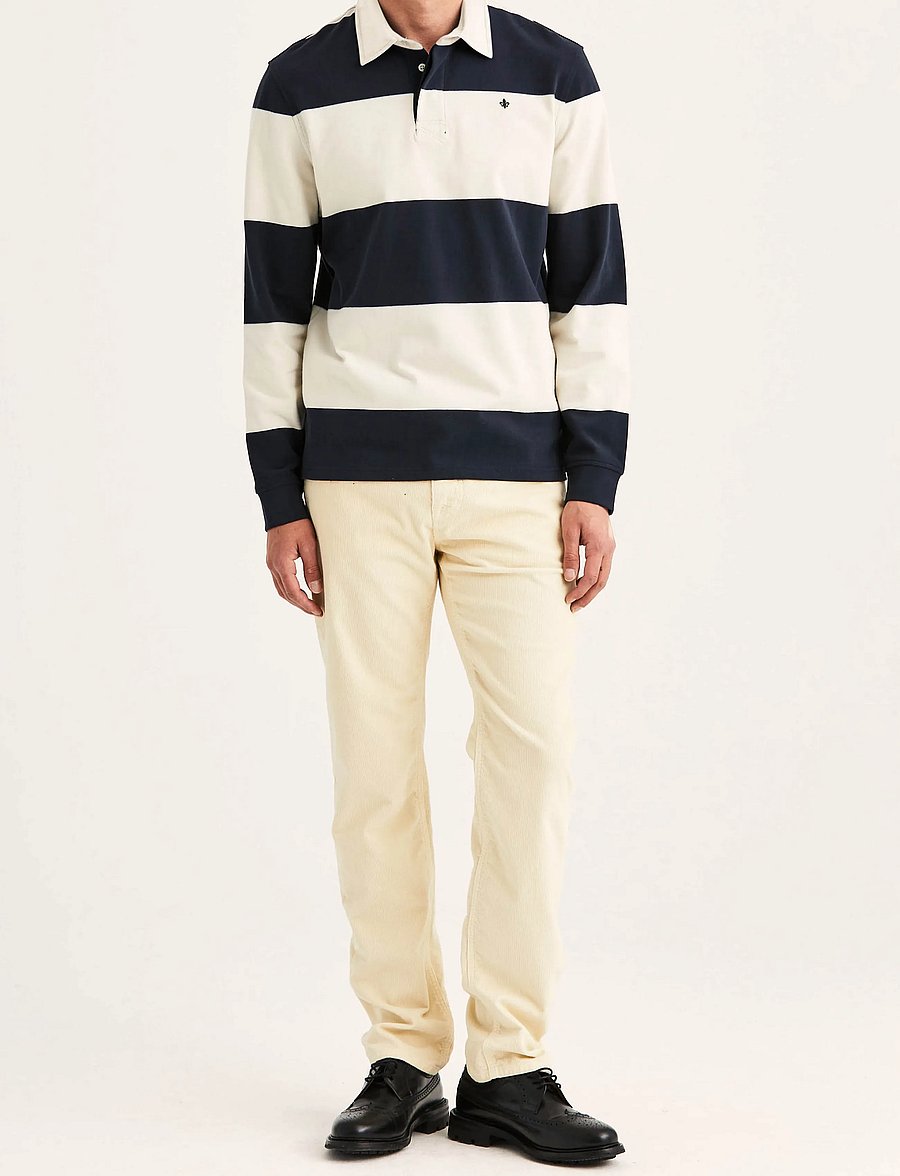 Morris - Graham Rugger - långärmade stickade pikétröjor - navy - 3