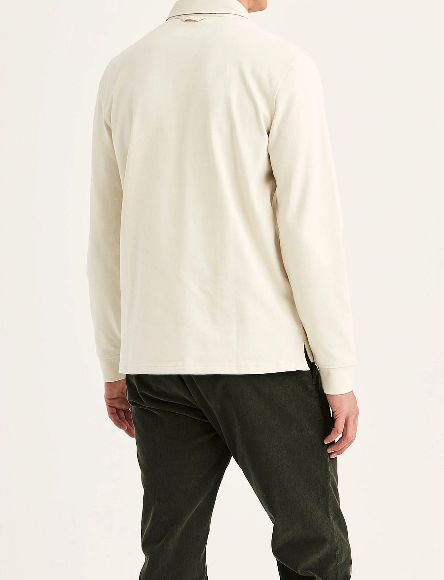 Morris - Graham Rugger - långärmade stickade pikétröjor - off white - 5