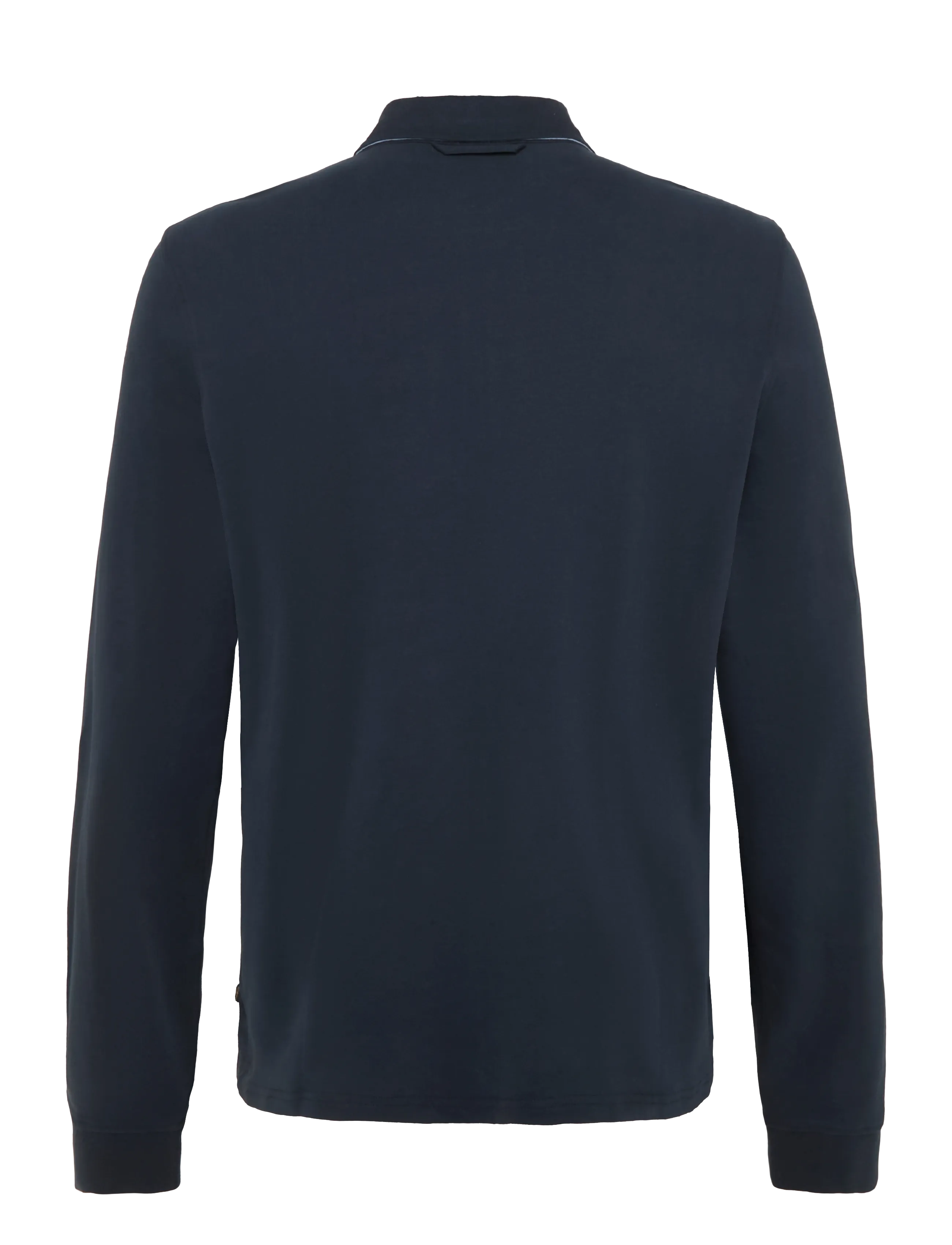 Morris - Graham Rugger - långärmade stickade pikétröjor - old blue - 2