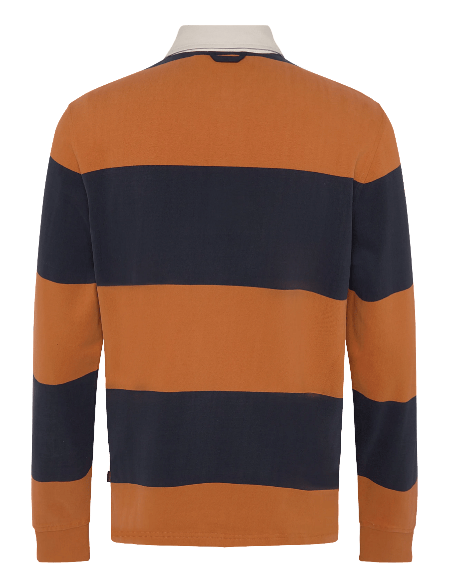 Morris - Graham Rugger - langärmelige strick-polohemden - orange - 2