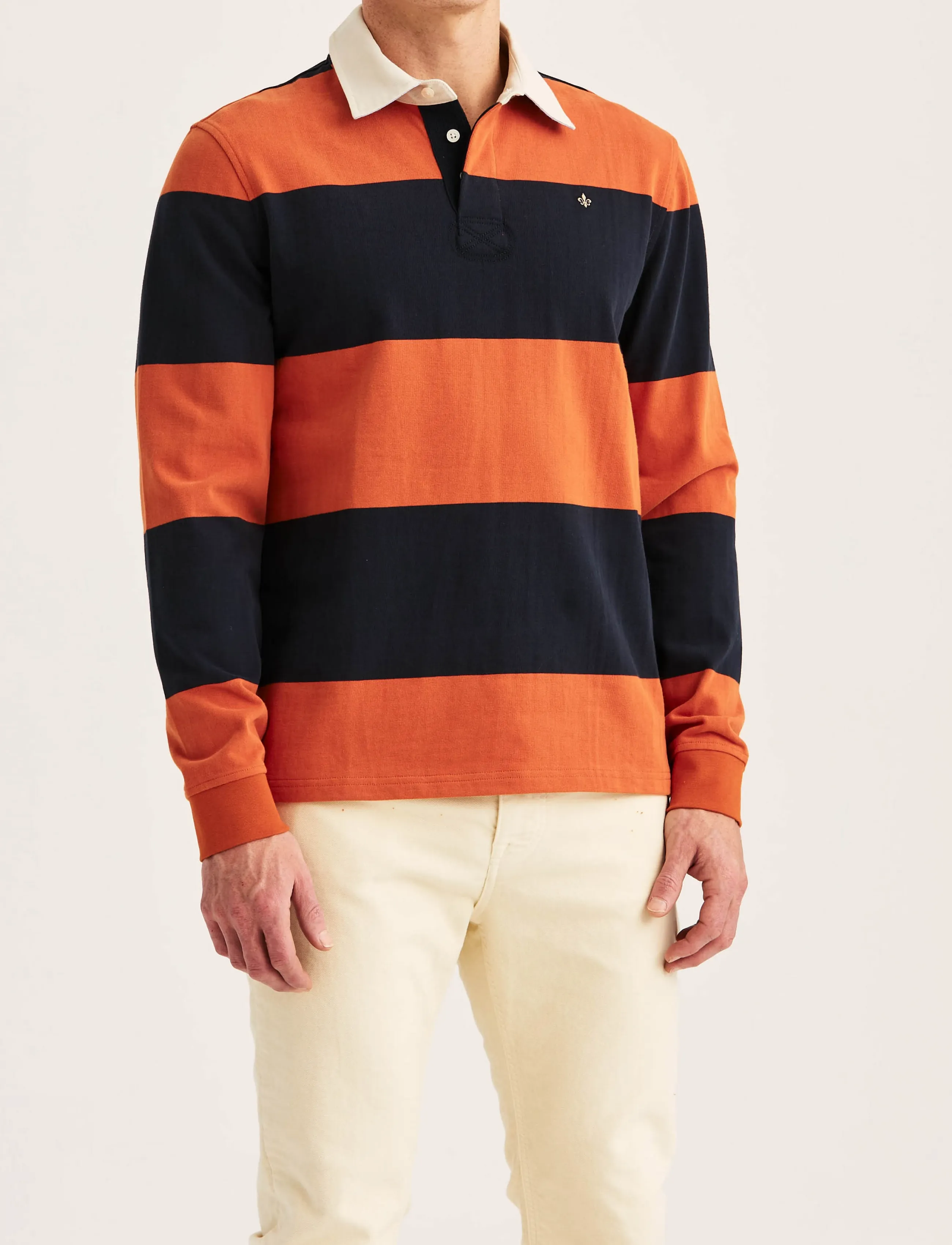 Morris Graham Rugger - Langärmlige Strick-Polohemden - ORANGE / orange